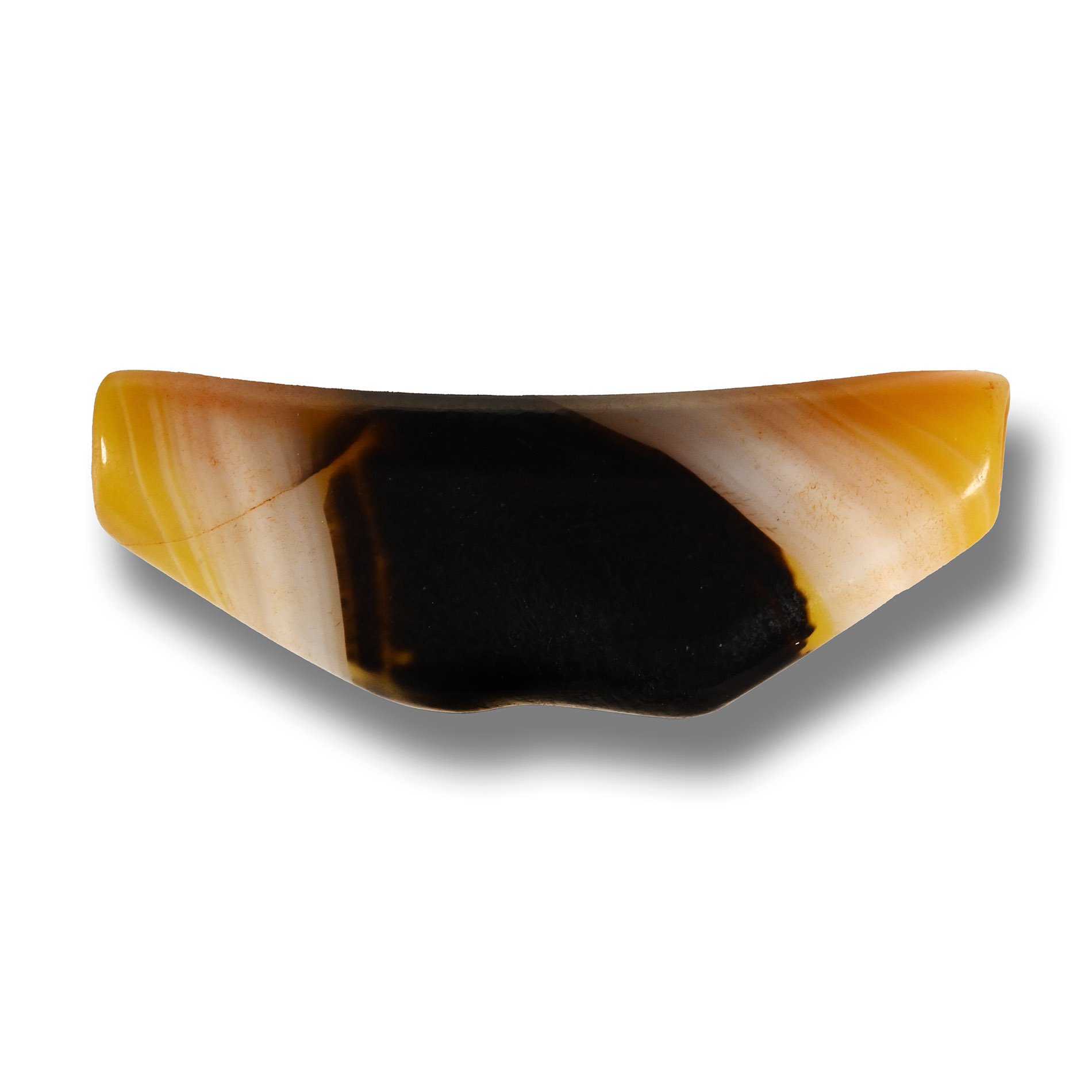 Bactrian Banded Agate Stone Pendant