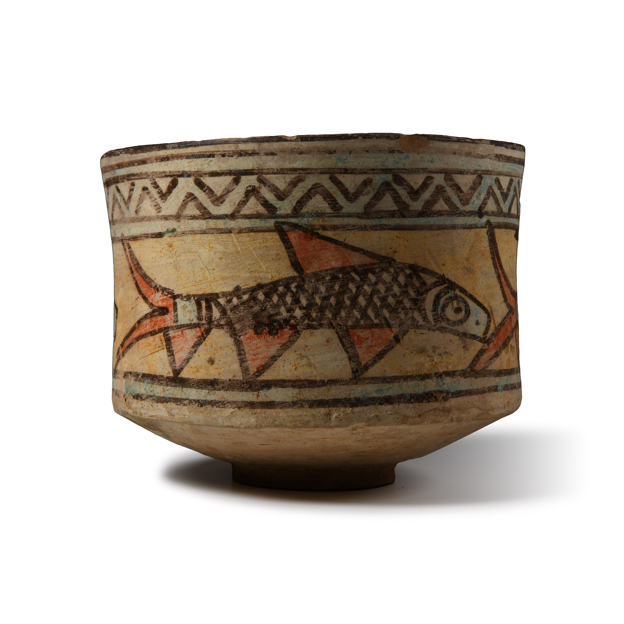 Indus Valley Mehrgarh Polychrome Storage Jar with Fish