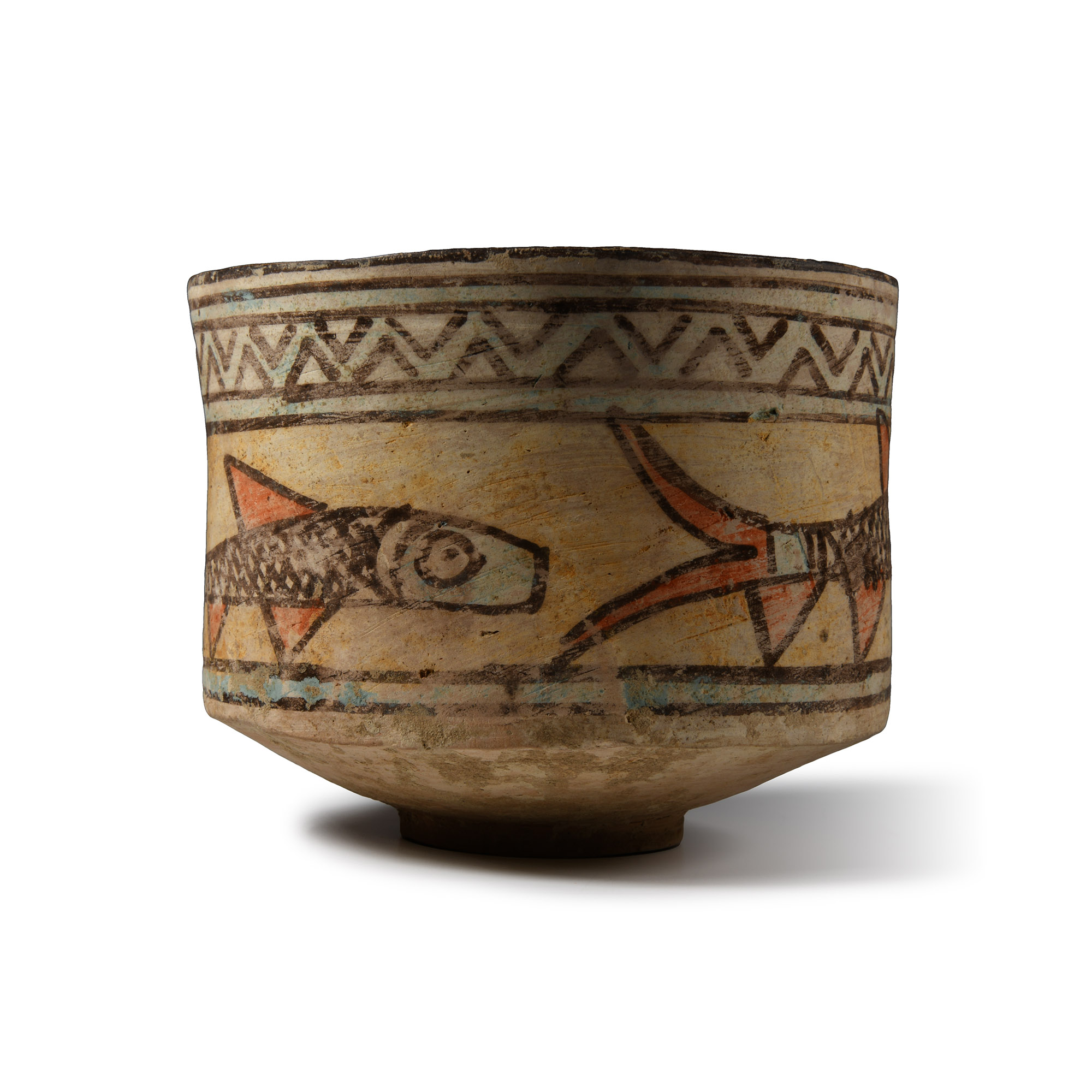 Indus Valley Mehrgarh Polychrome Storage Jar with Fish