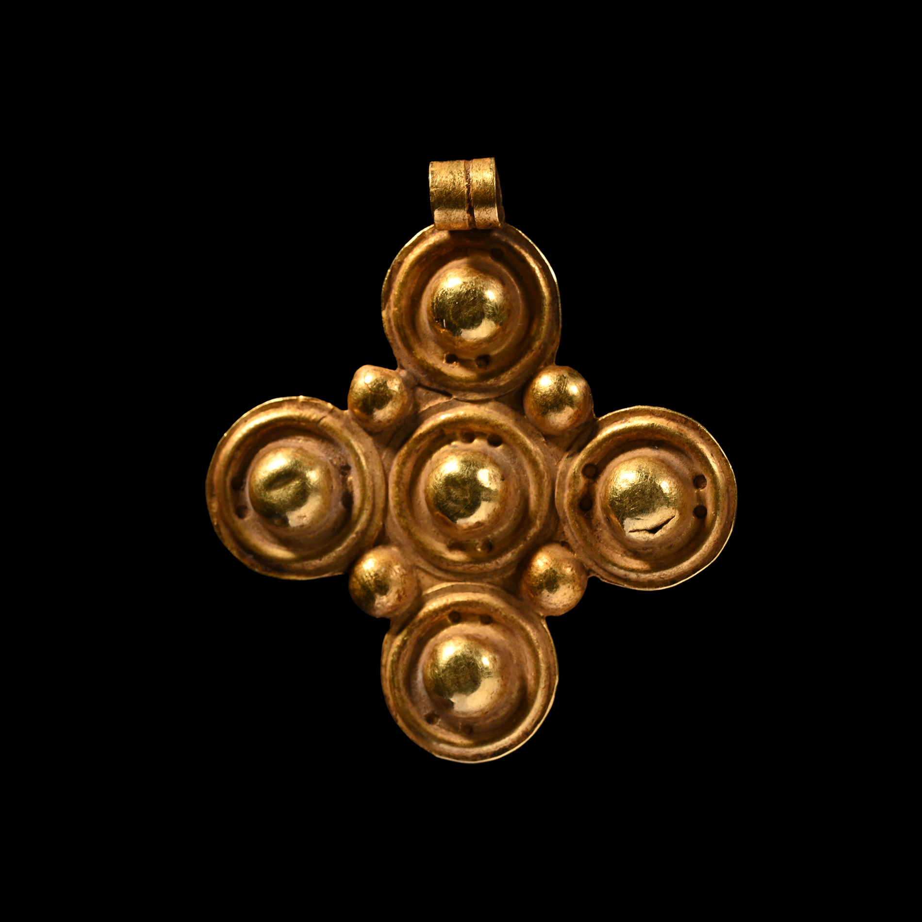 Byzantine Gold Cross Pendant