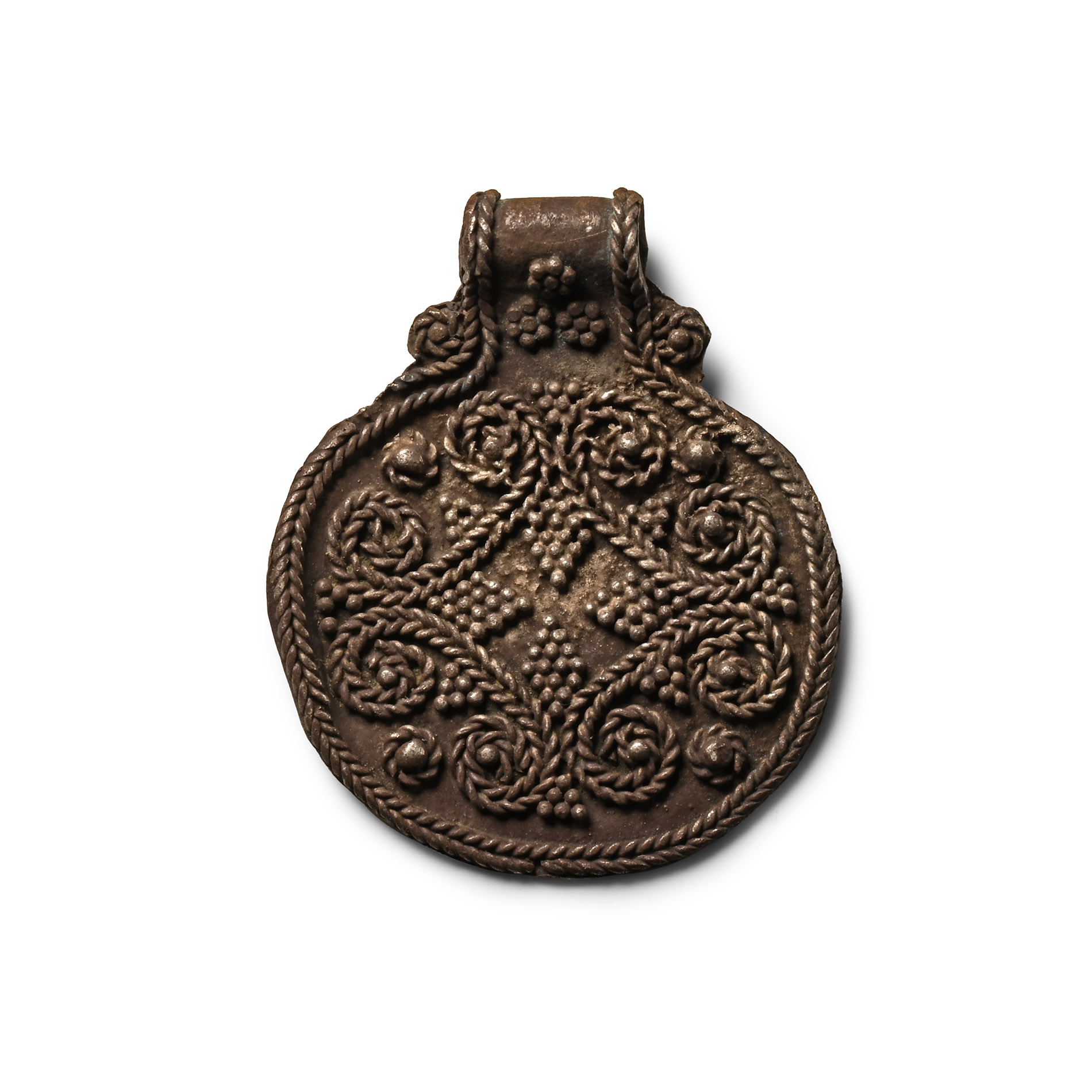 Viking Age Scandinavian Silver Filigree Pendant