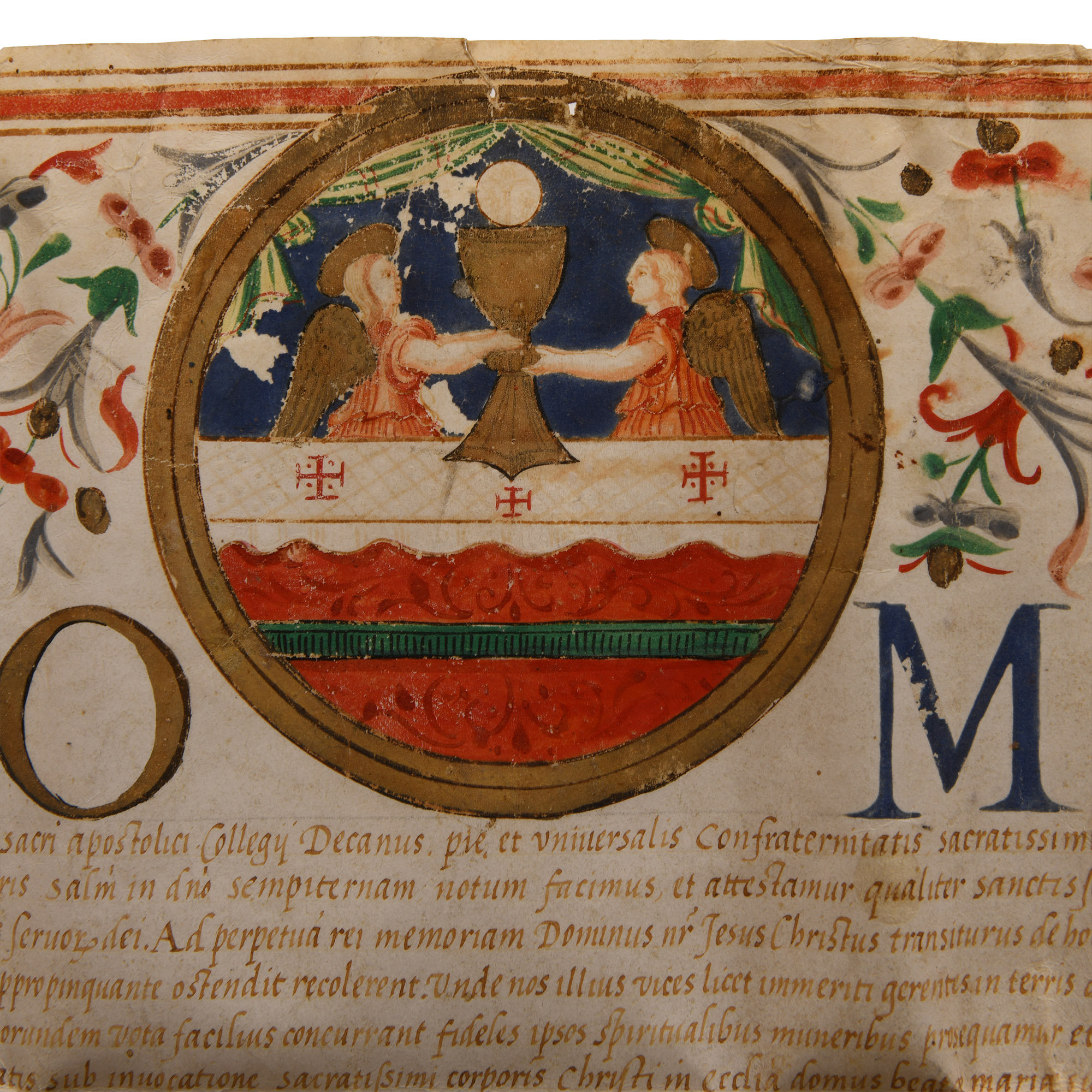Post Medieval Vellum Document of Pope Paul III