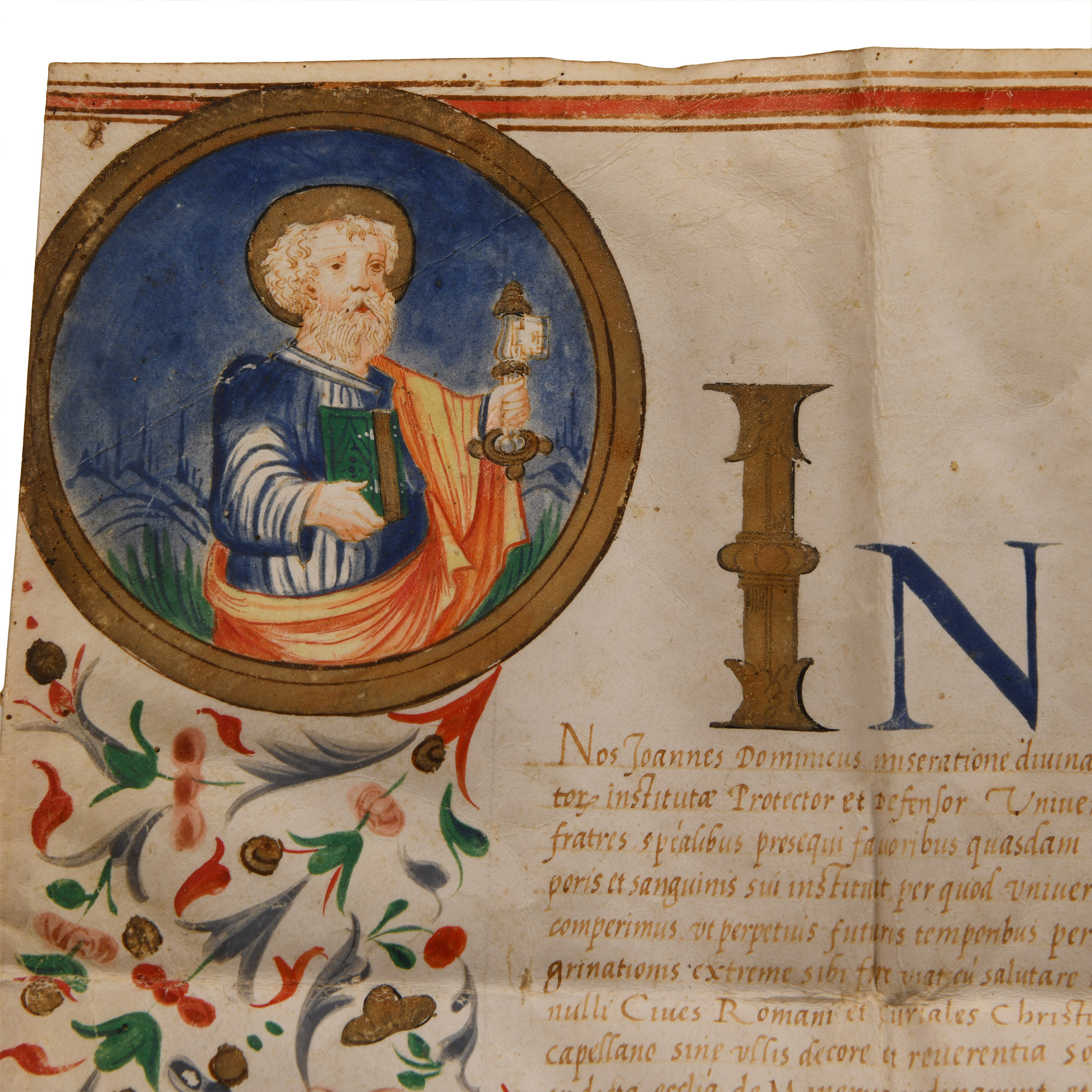 Post Medieval Vellum Document of Pope Paul III