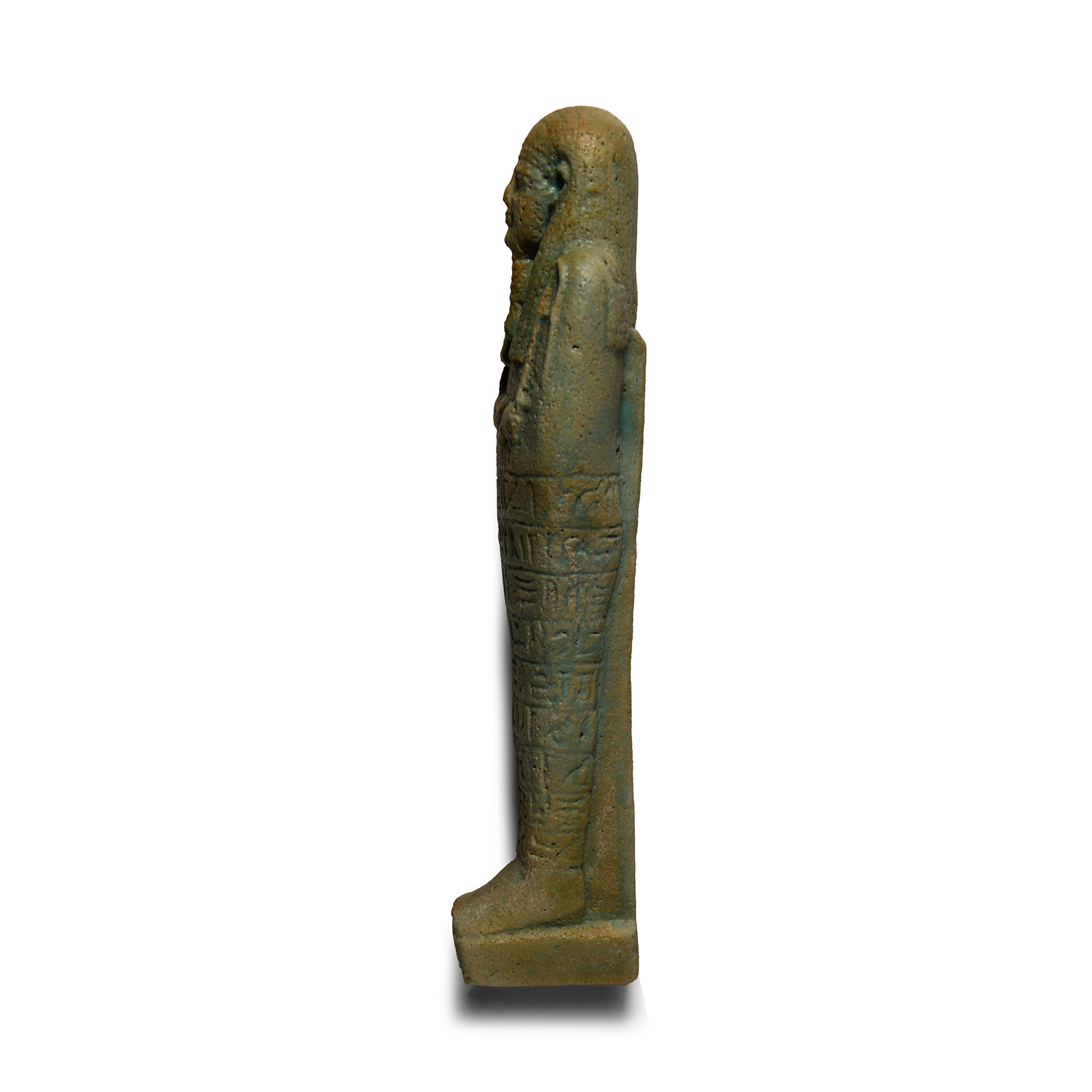 Large Egyptian Blue Glazed Hieroglyphic Shabti for a Sem Priest