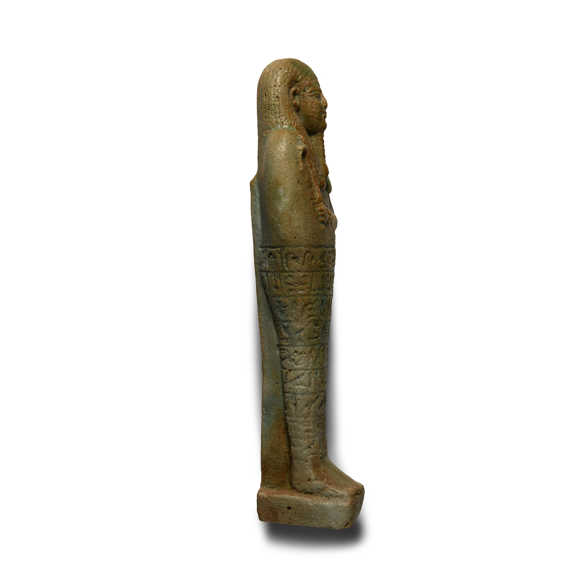 Large Egyptian Blue Glazed Hieroglyphic Shabti for a Sem Priest