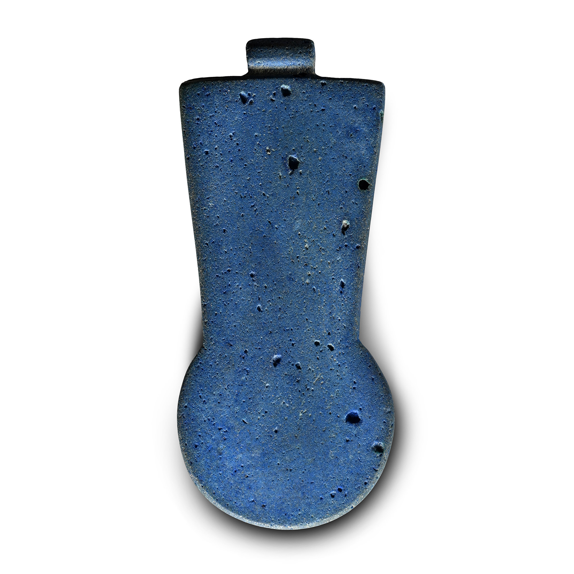 'Egyptian Blue' Counter Weight Menat Amulet