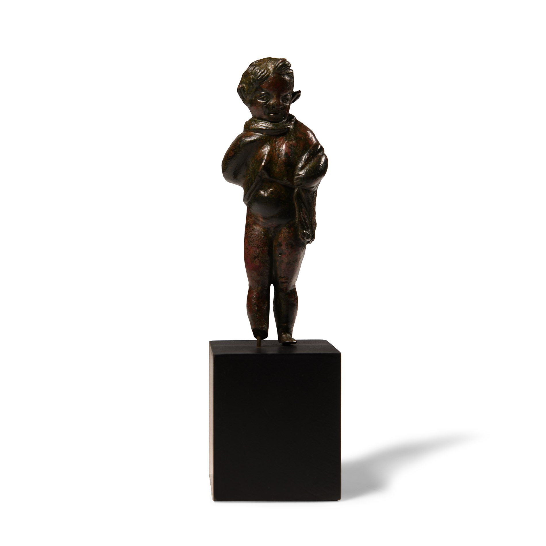 Roman Bronze Figure of a Young Satyr of Dionysian Cortege