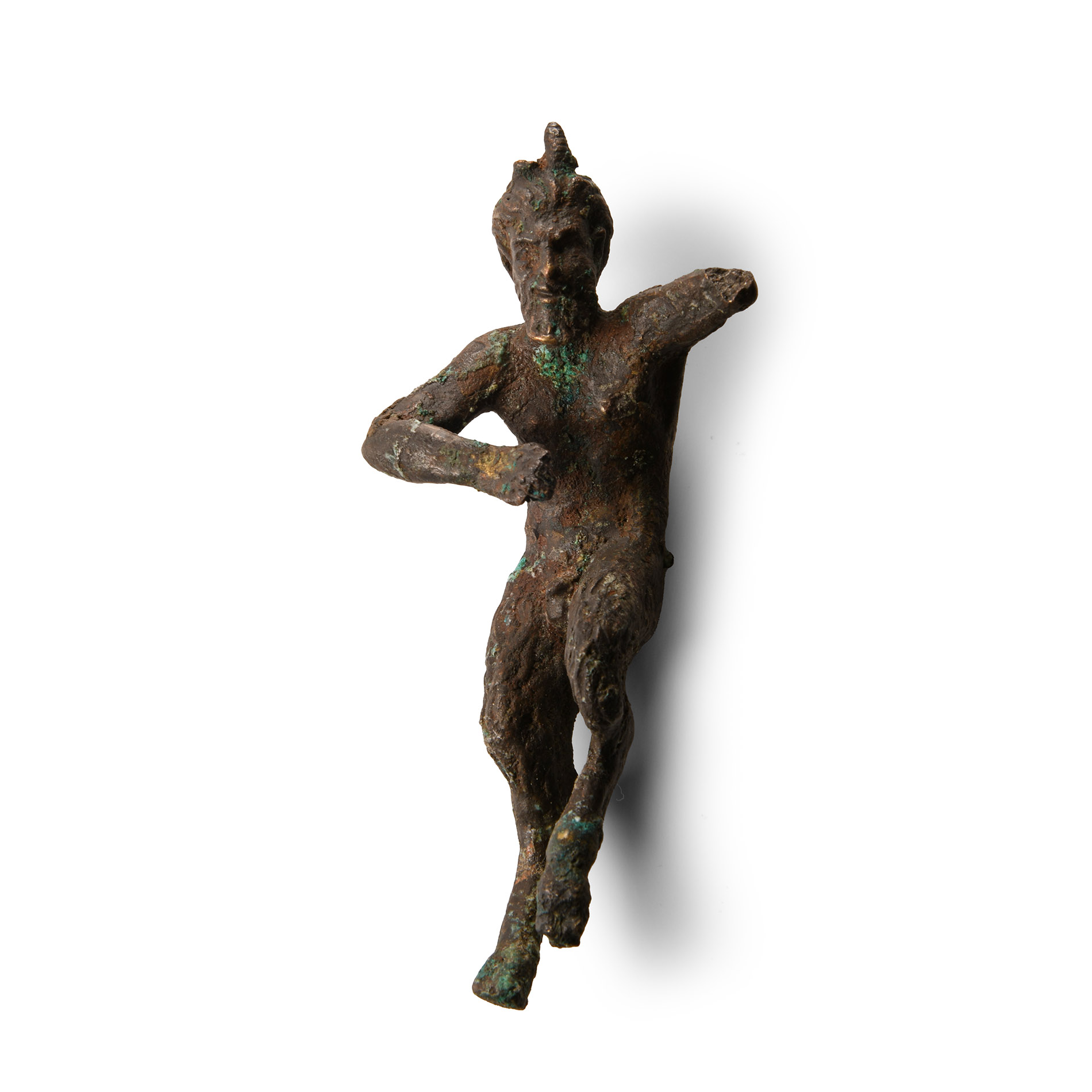 Roman Bronze Statuette of Pan