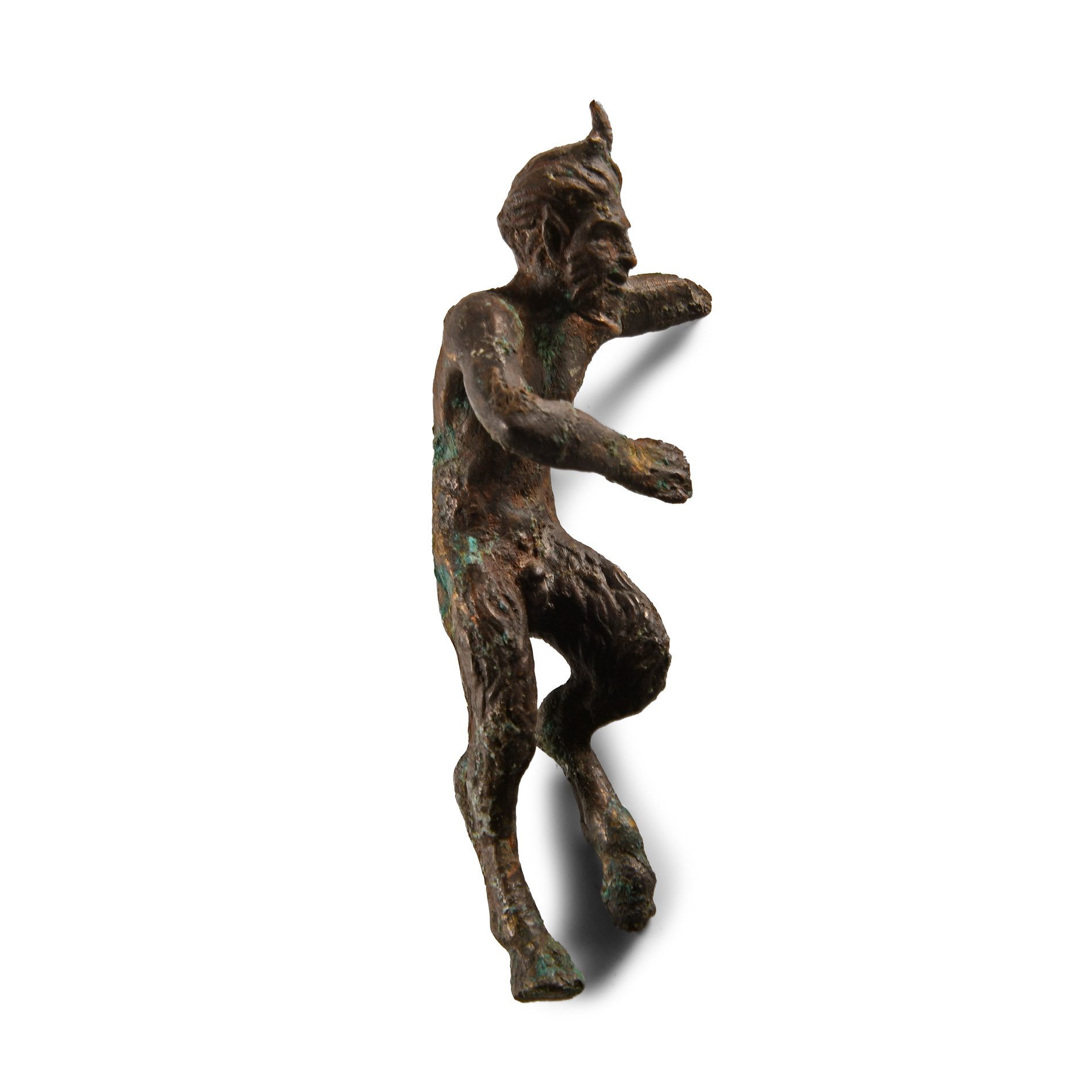 Roman Bronze Statuette of Pan