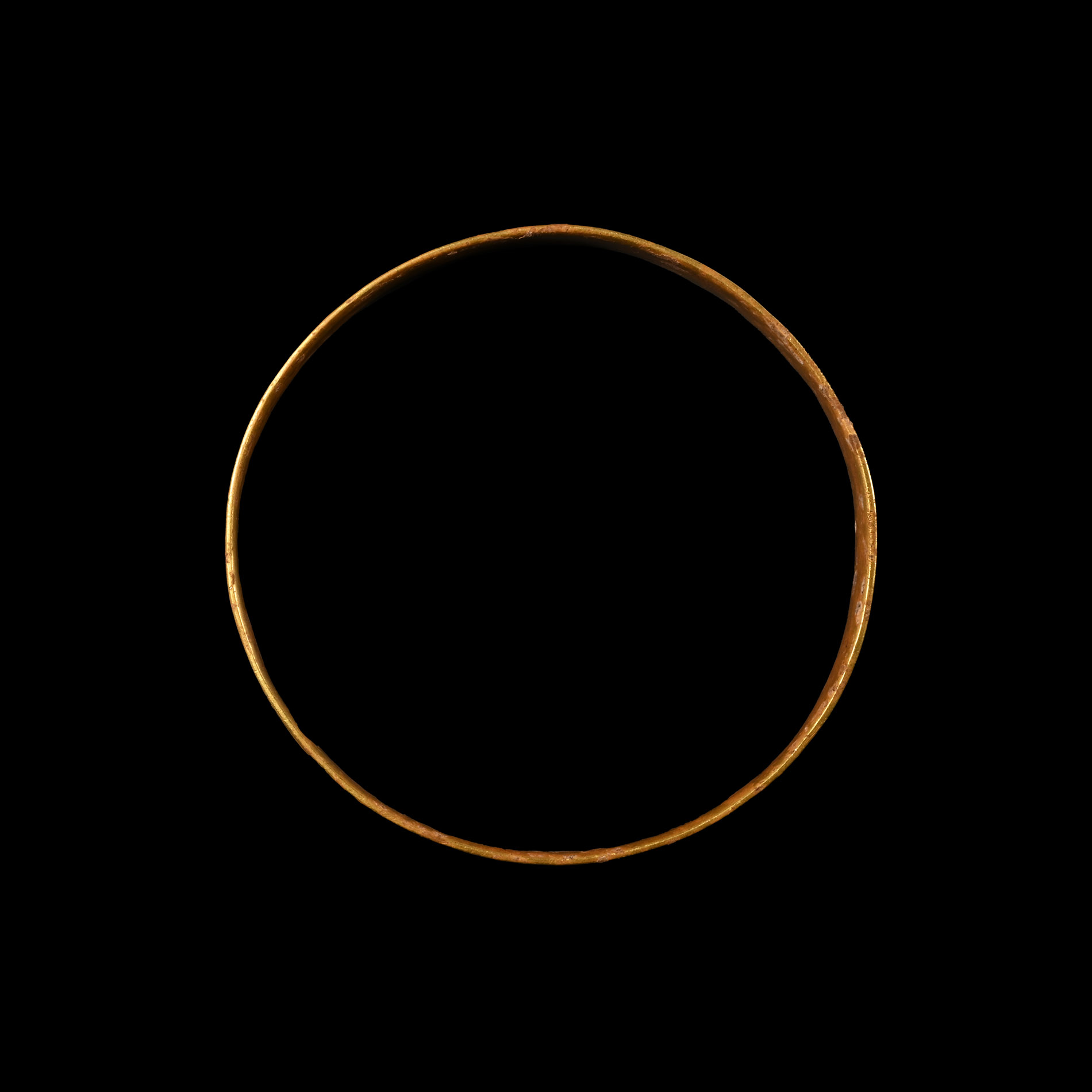 Bronze Age Central European Ribbed Gold Bracelet