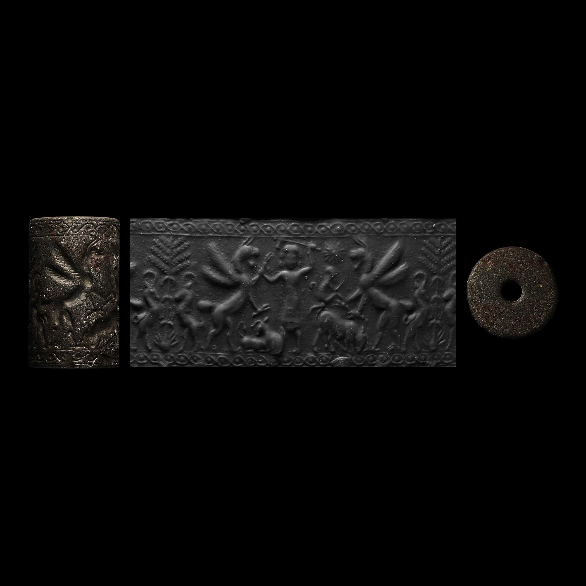 Large Neo-Assyrian Stone Cylinder Seal