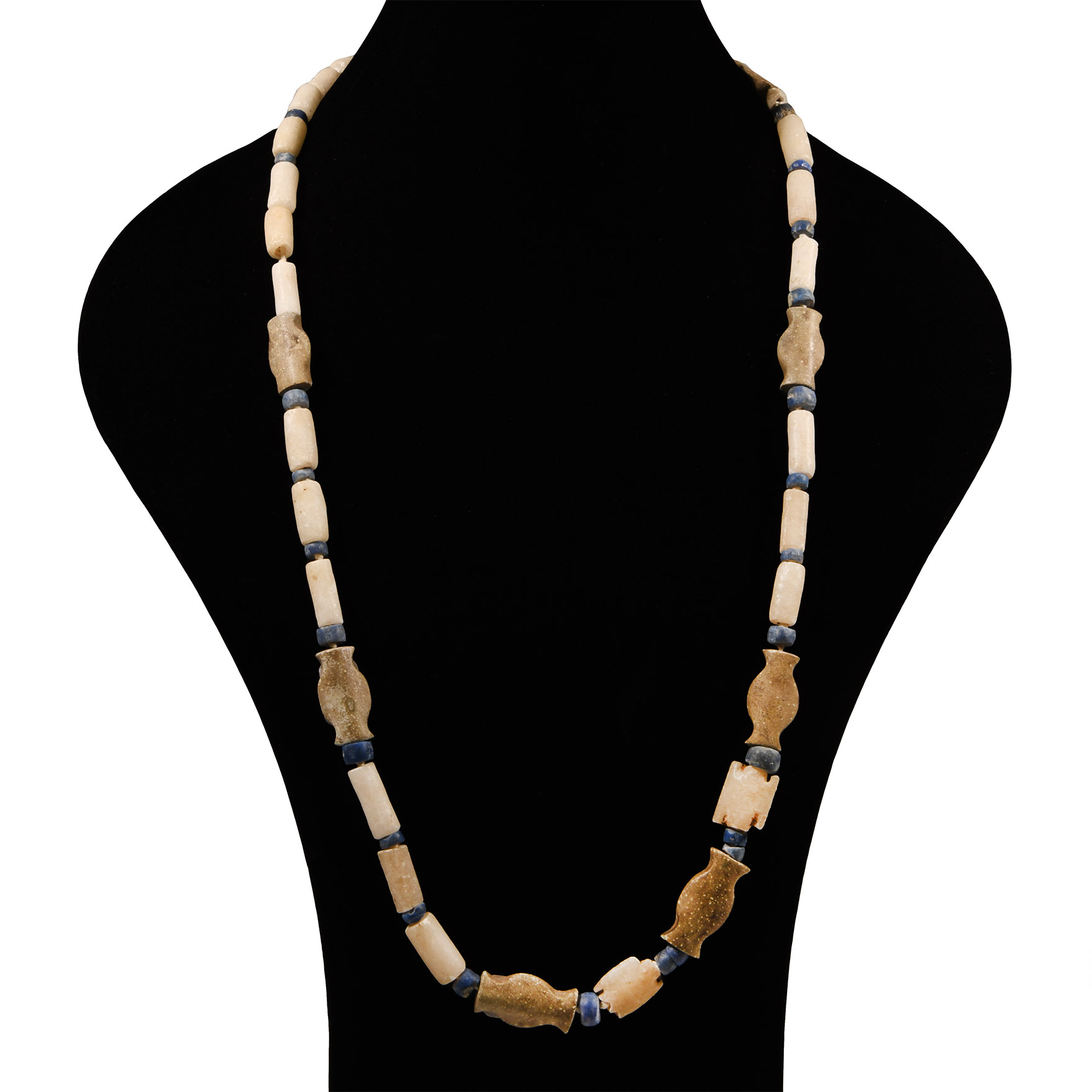 Western Asiatic Lapis Lazuli and Stone Bead Necklace