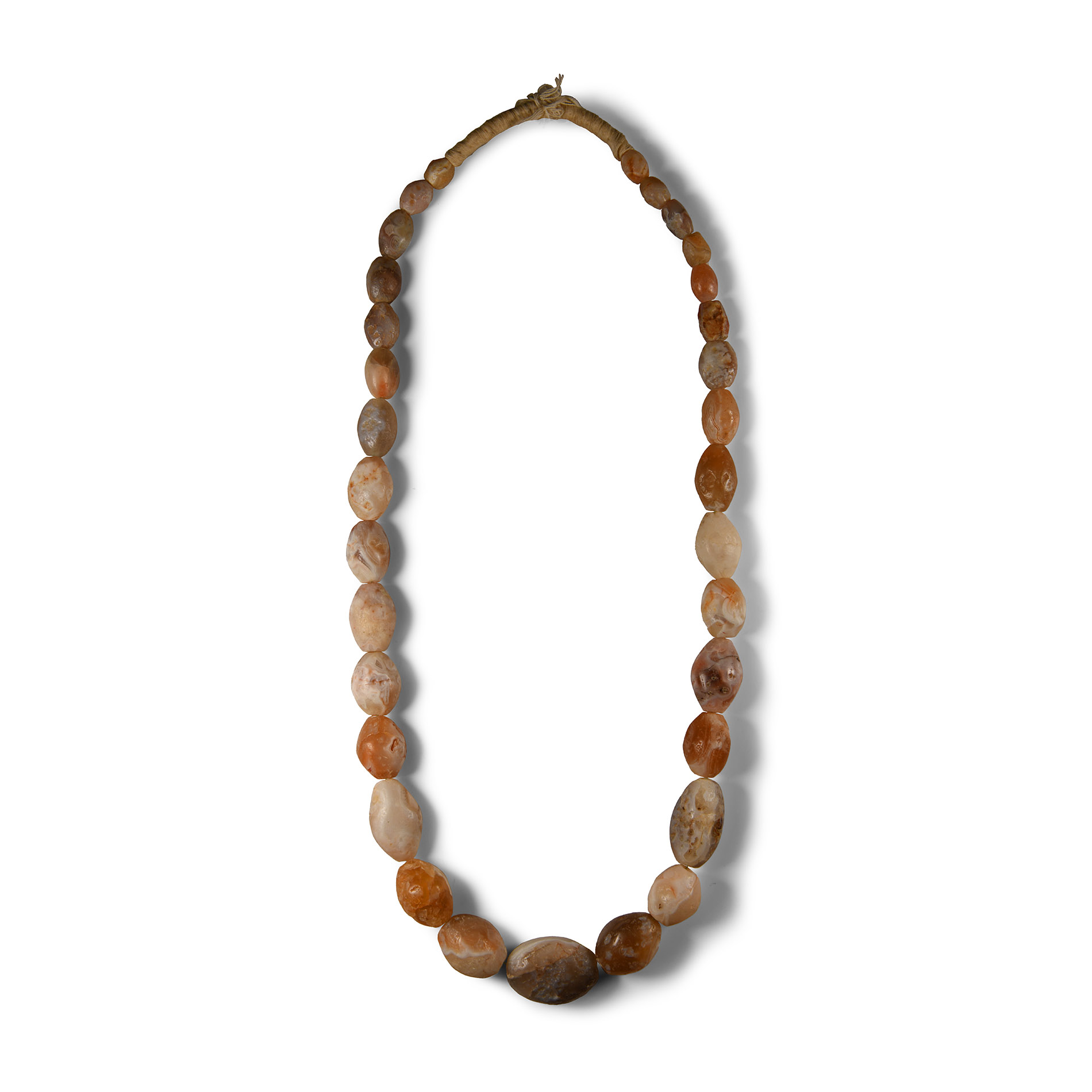 Western Asiatic Large Agate Bead Necklace