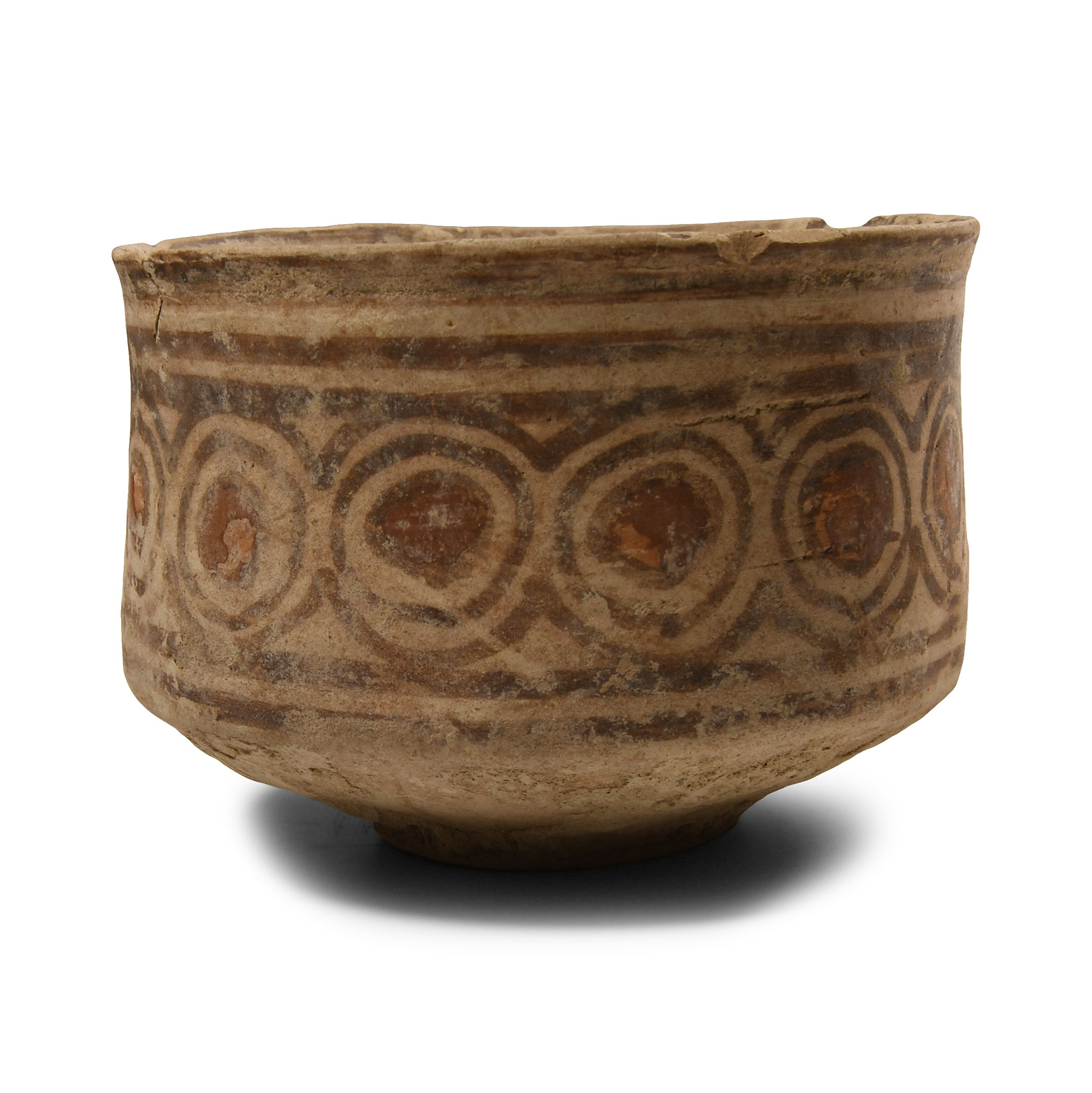 Indus Valley Terracotta Cup with Circle Decoration