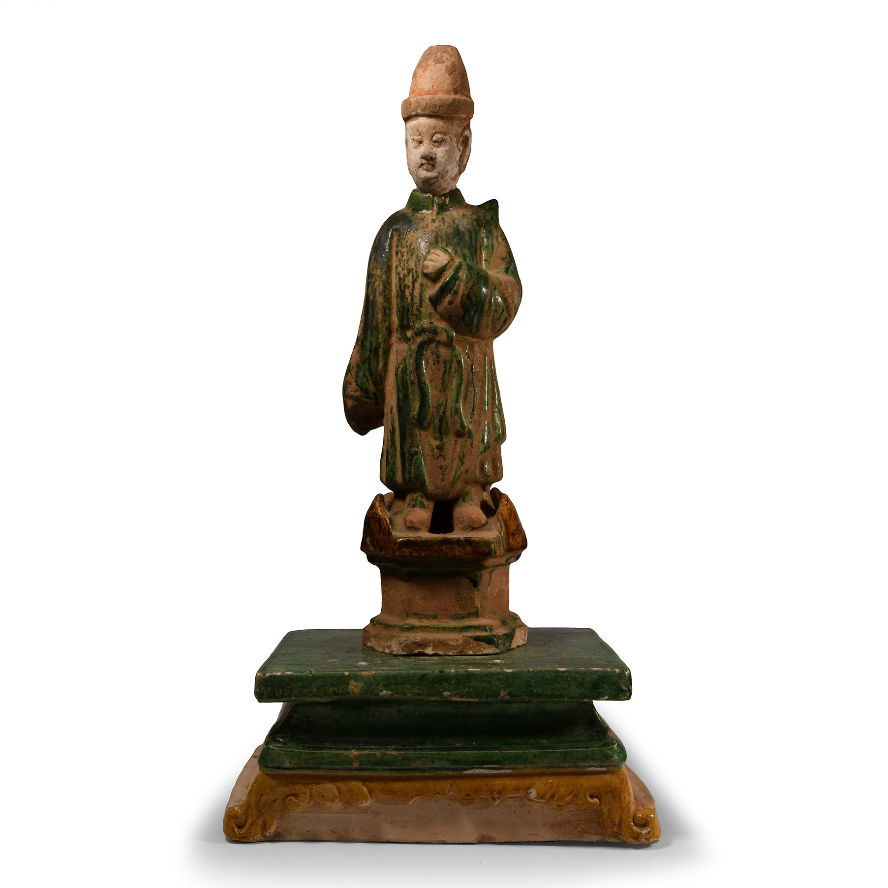 Chinese Ming Glazed Terracotta Tomb Figure