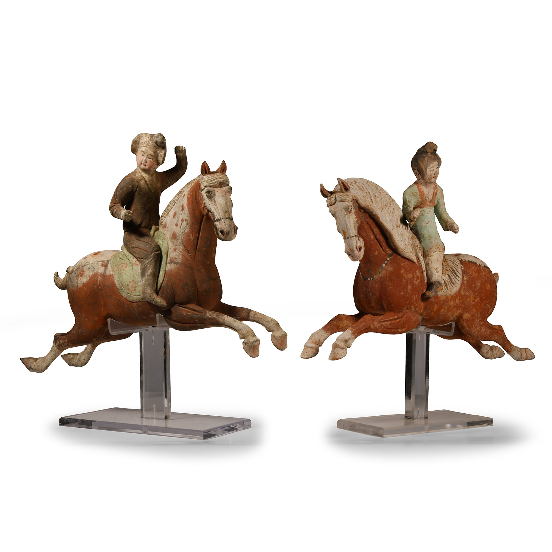 Chinese Tang Polo Player Pair