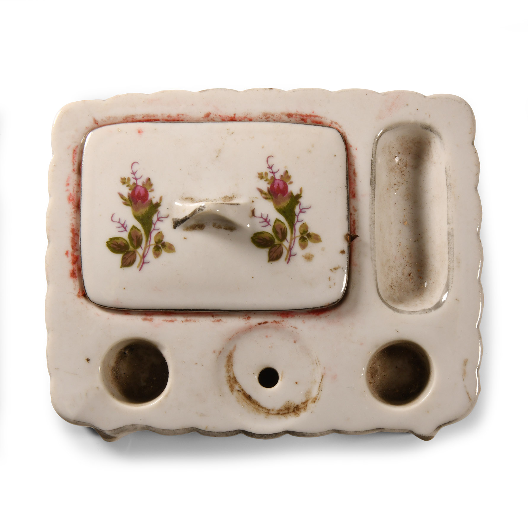 Chinese Qing Glazed Writing Set