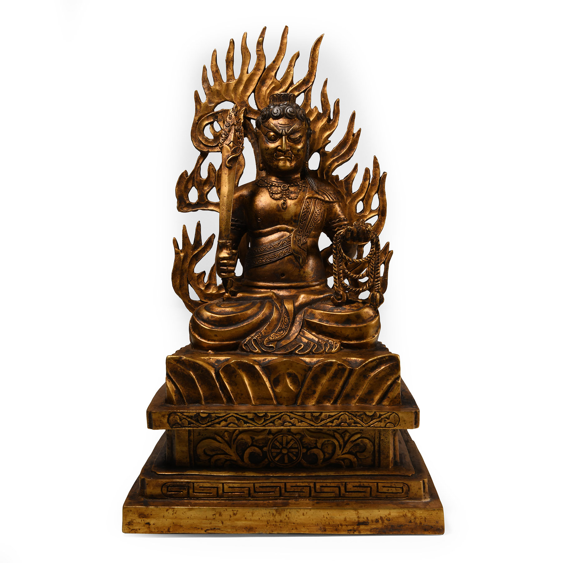 Sino-Tibetan Gilt Bronze Statue