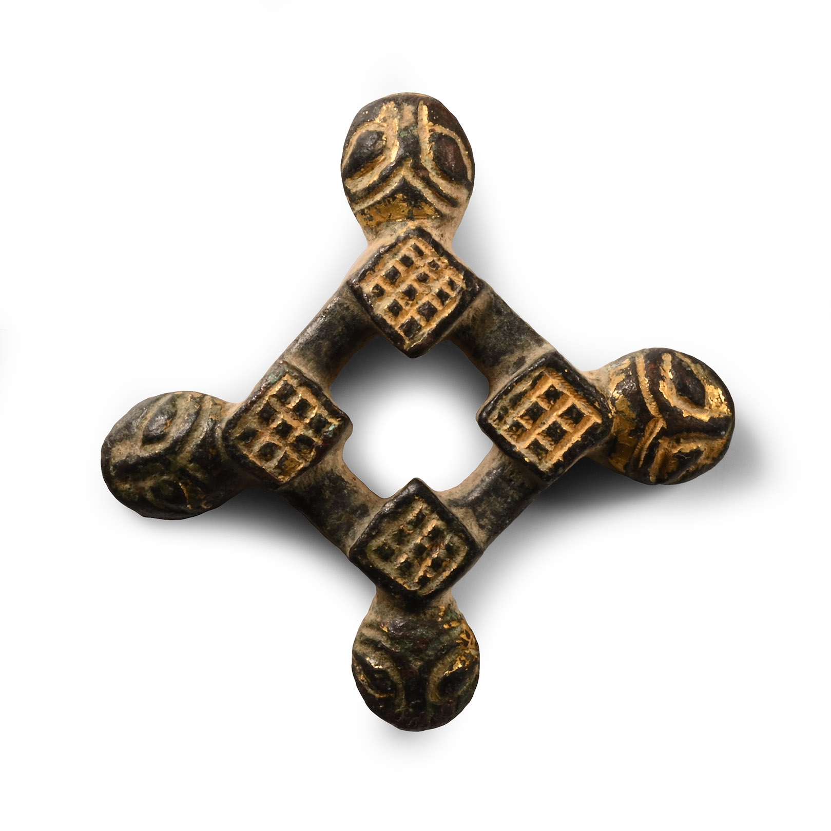 Medieval Crusader Gilt Bronze Buckle