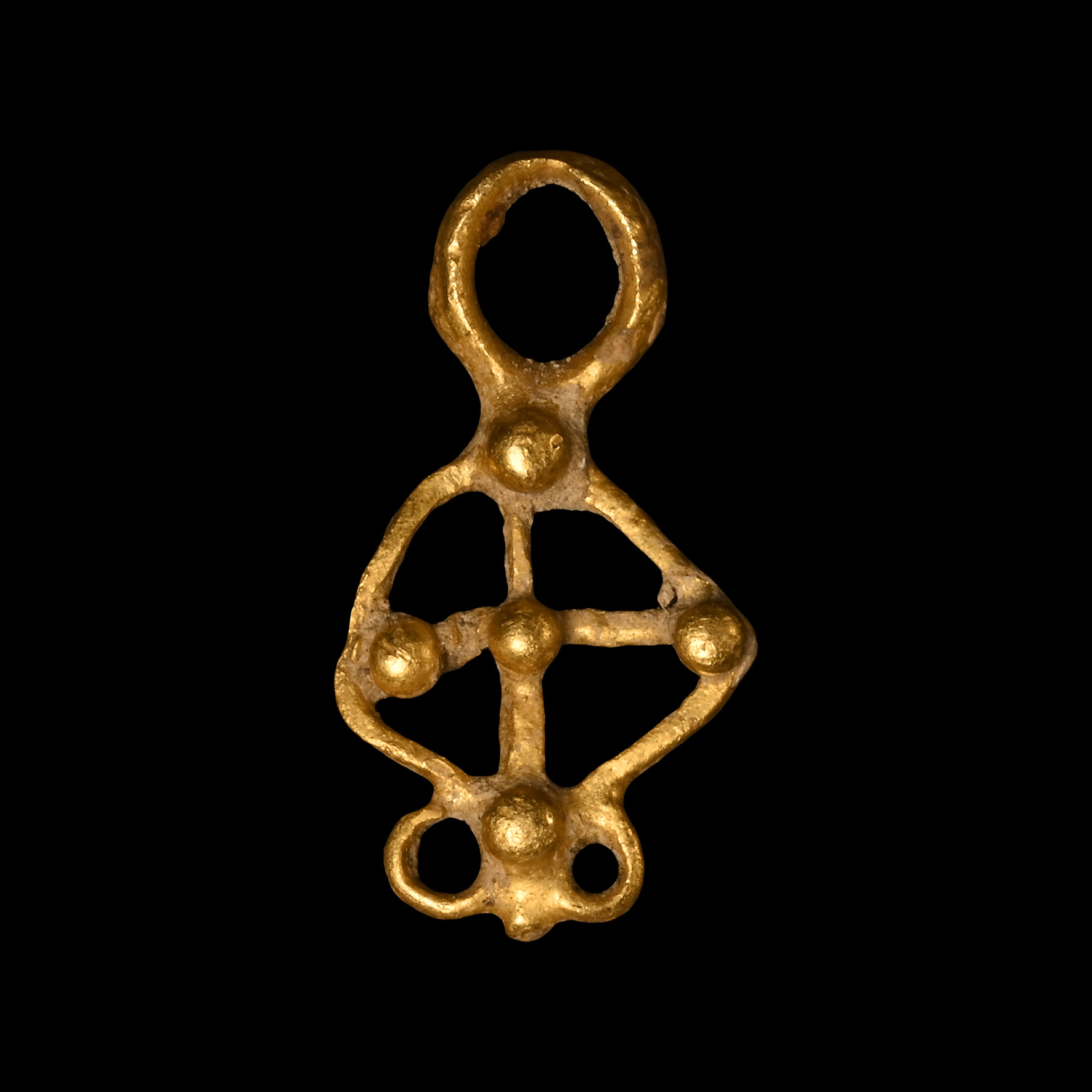 Byzantine Openwork Gold Cross Pendant