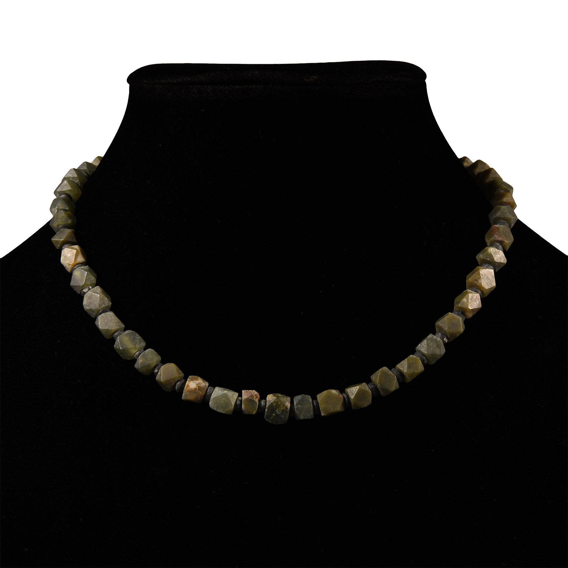 Facetted Hardstone Bead Necklace