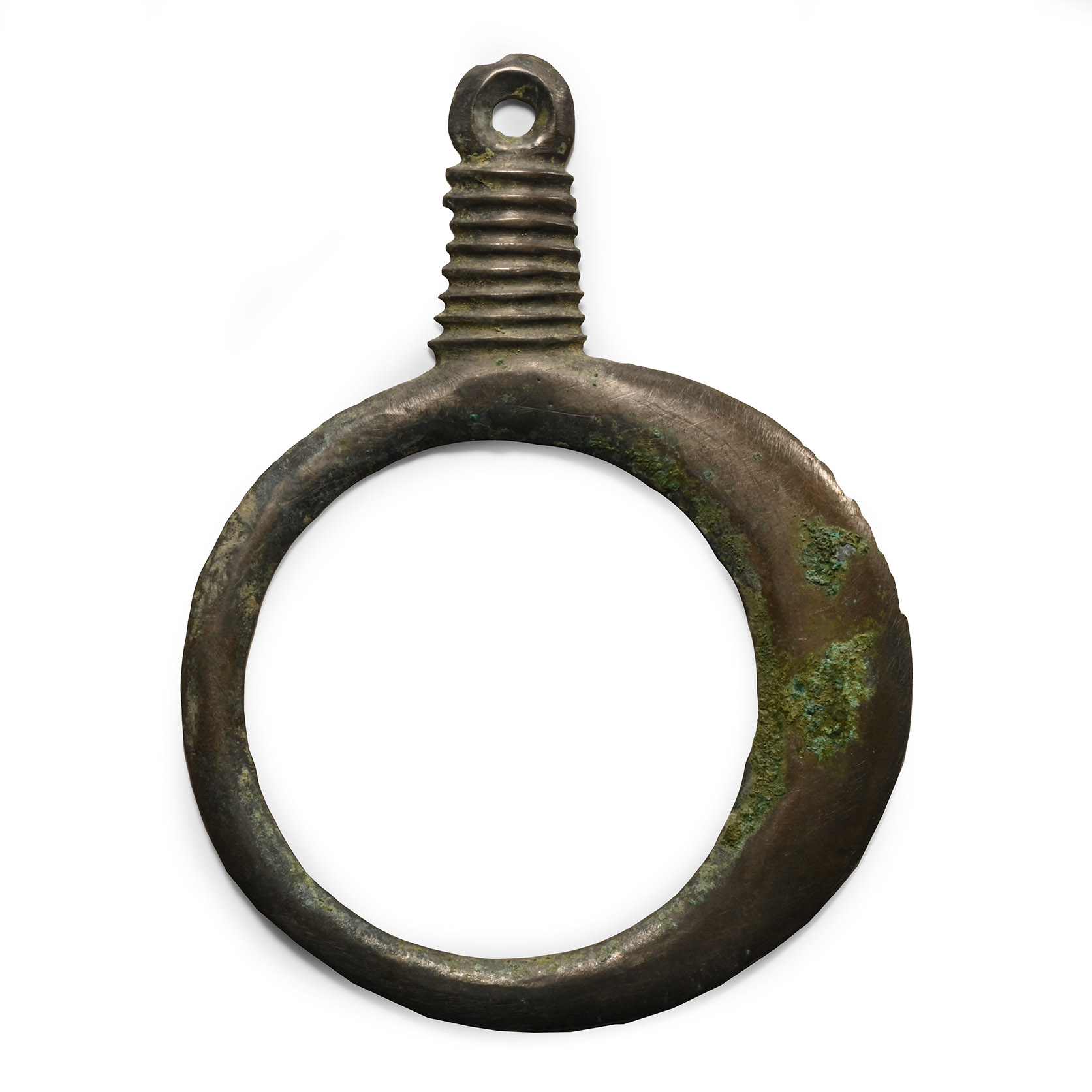 Large Bronze Age Lunar Circle Type Pendant