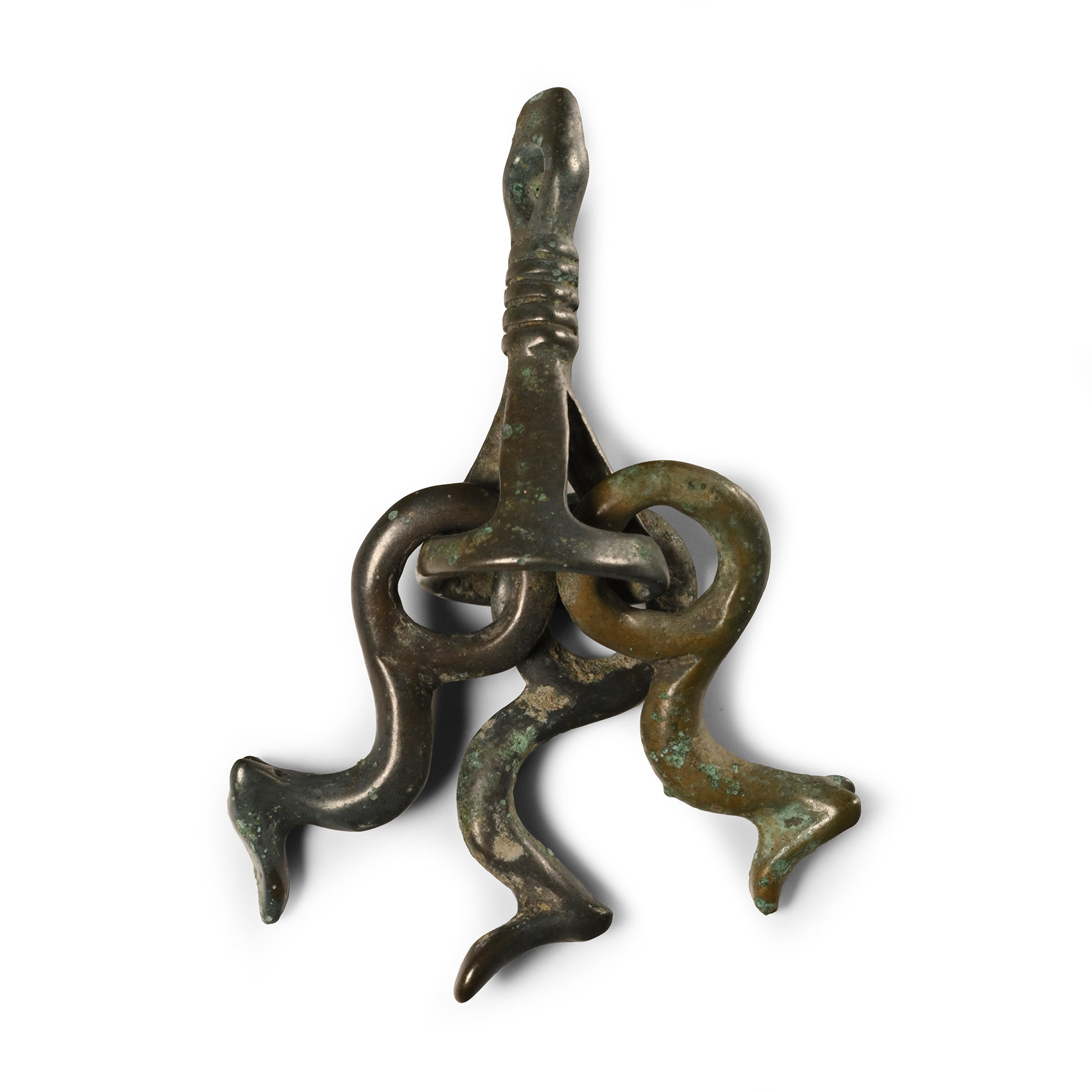 Bronze Age Pendant with Three Animal Drops
