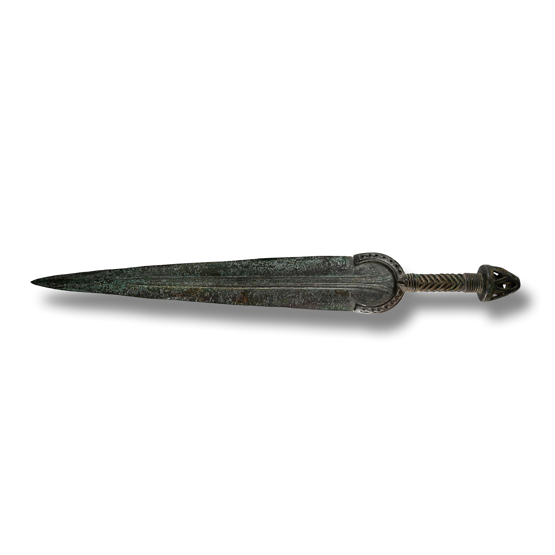 North-West Persian Bronze Short Sword with Mushroom Pommel