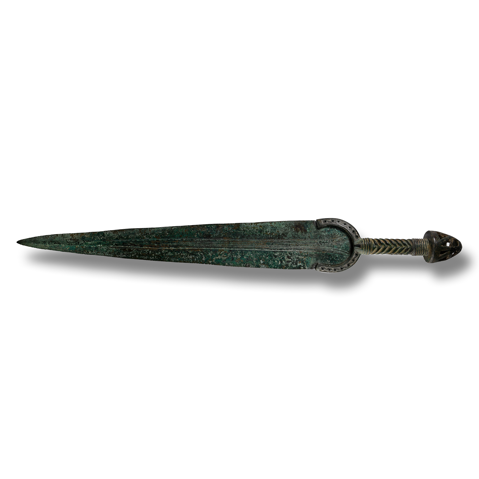 North-West Persian Bronze Short Sword with Mushroom Pommel