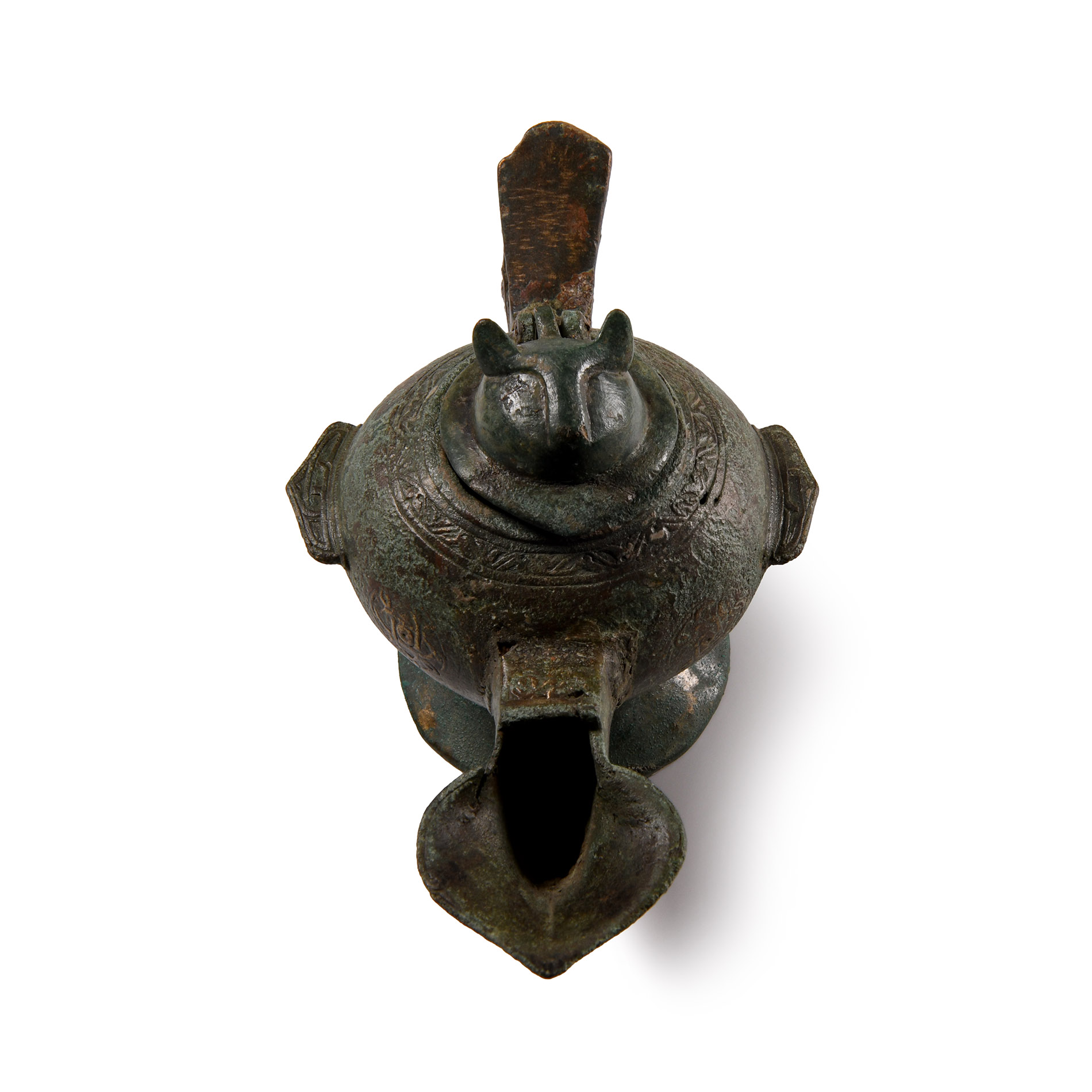 Western Asiatic Oil Lamp with Decorations