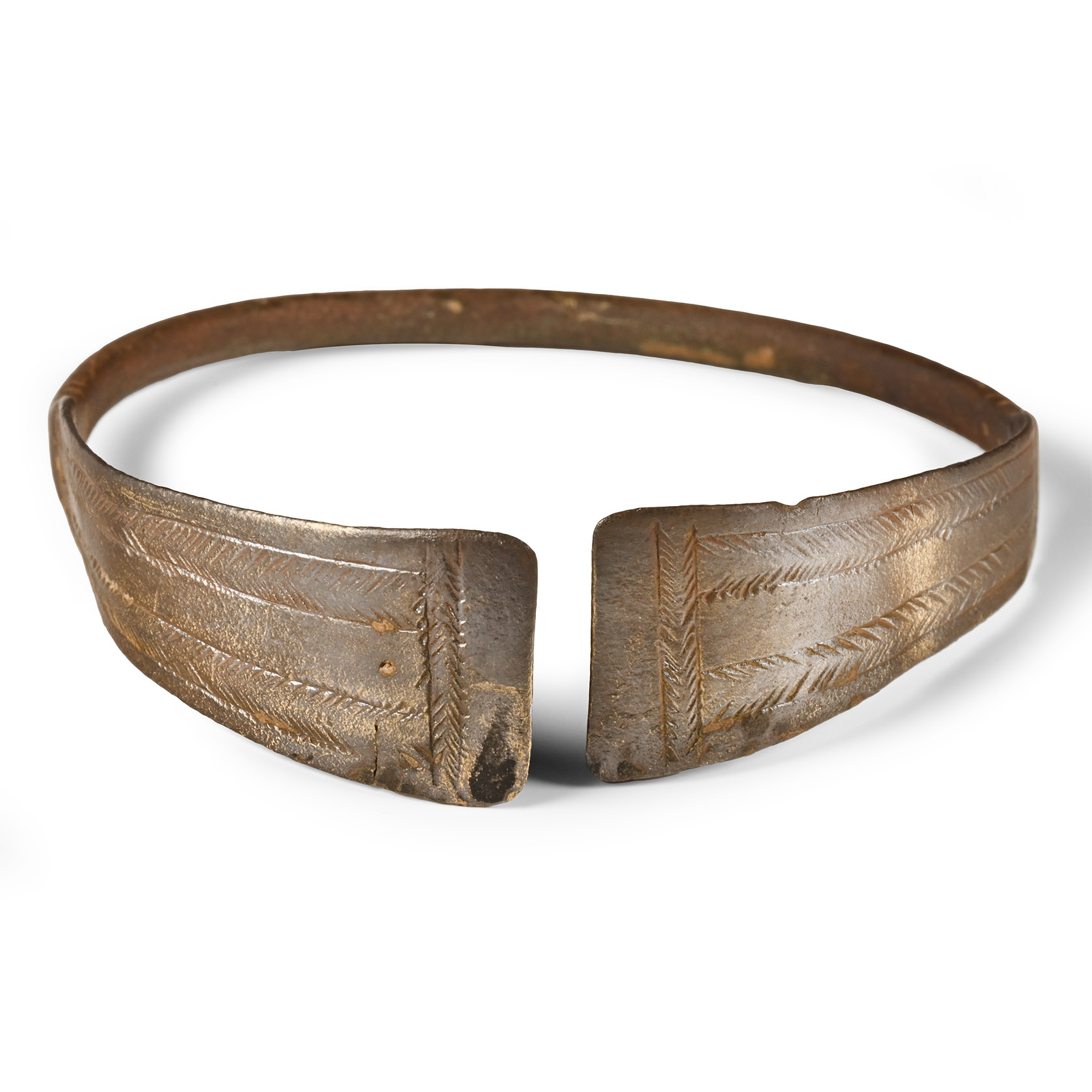 Viking Age Decorated Bronze Bracelet