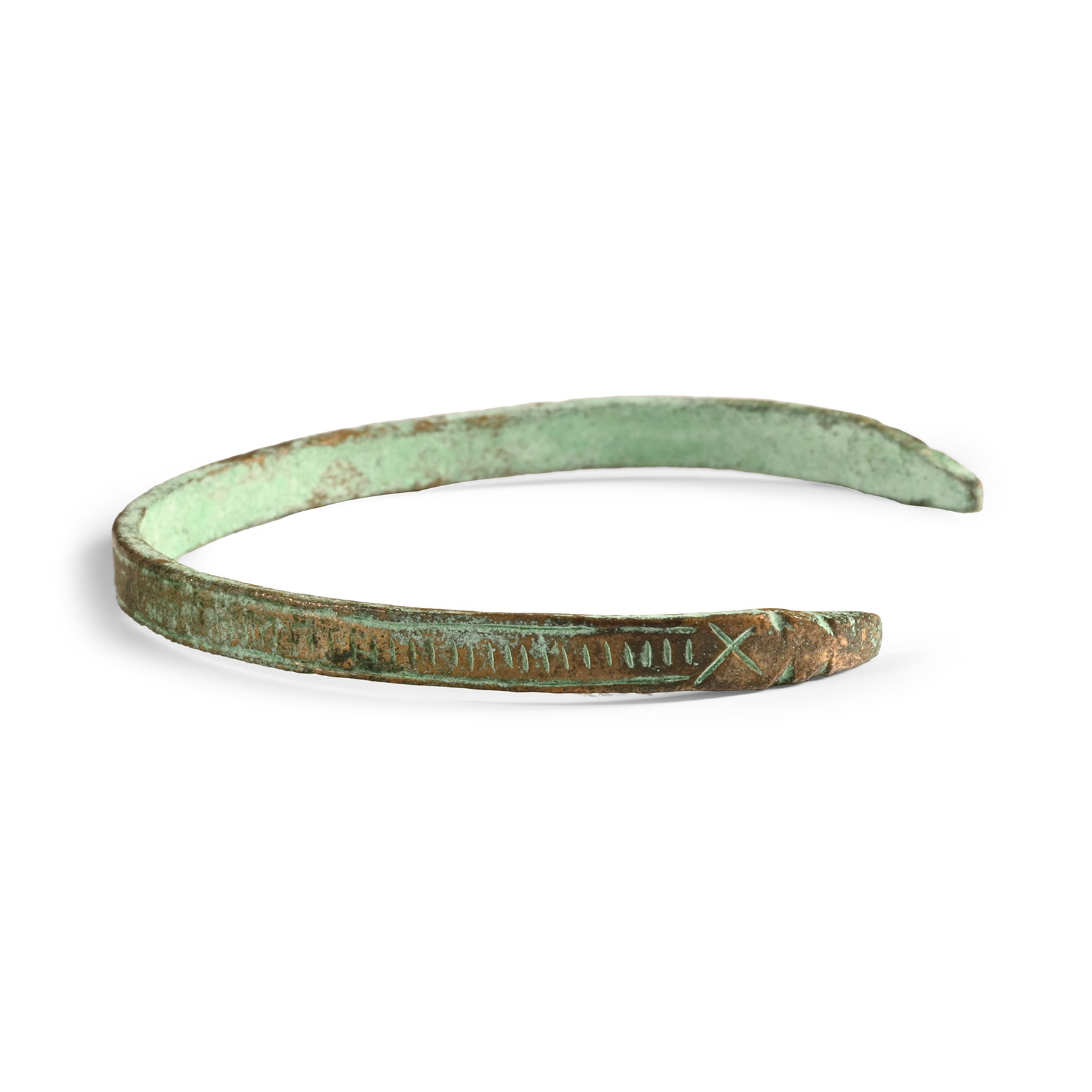 Western Asiatic Bronze Decorated Bracelet