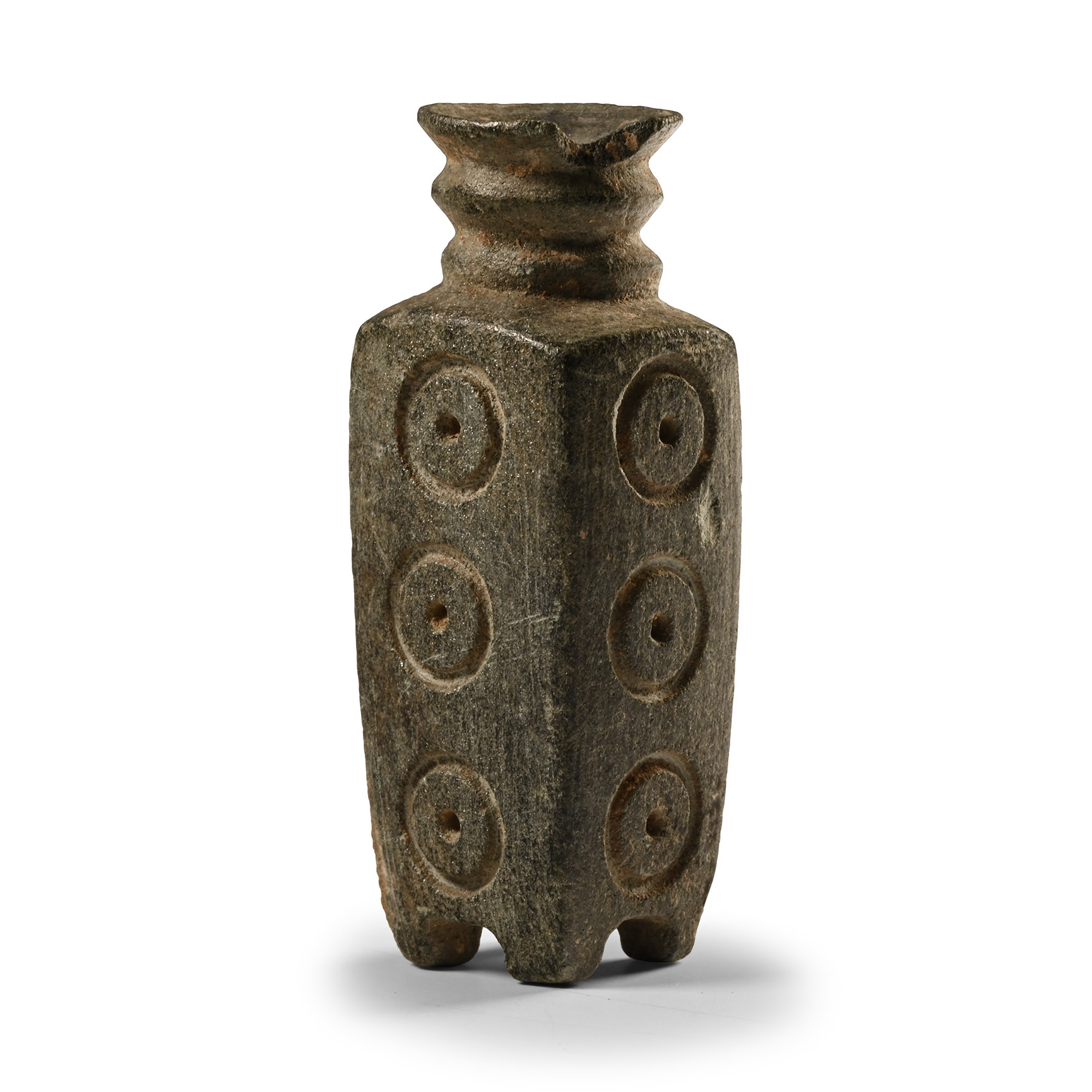 Bactrian Decorated Stone Kohl Pot