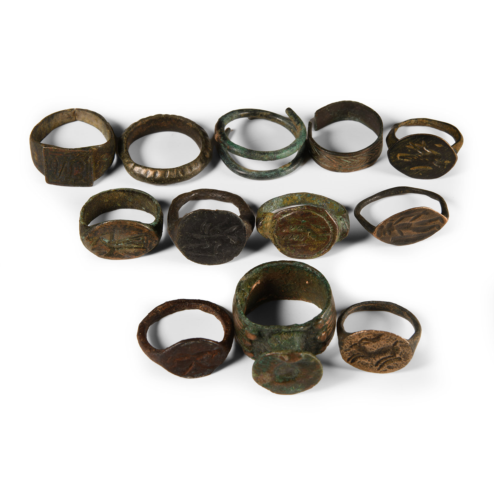 Western Asiatic Decorated Bronze Ring Group