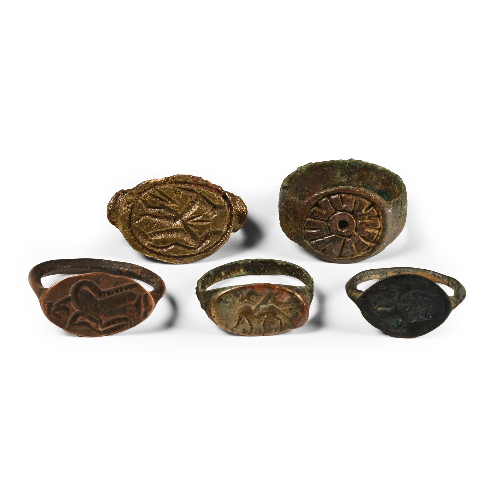 Western Asiatic Decorated Bronze Ring Group
