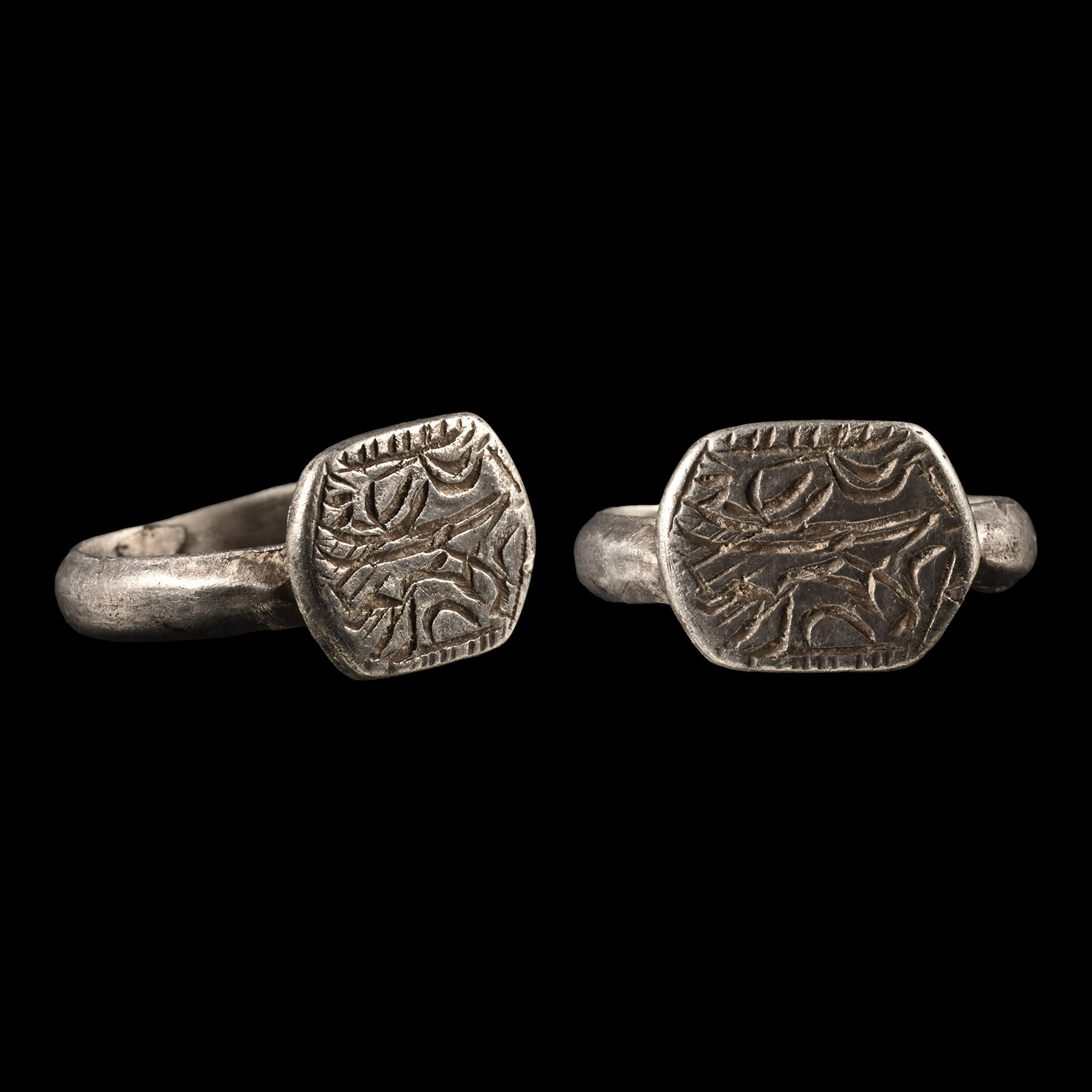 Medieval Silver Decorated Ring