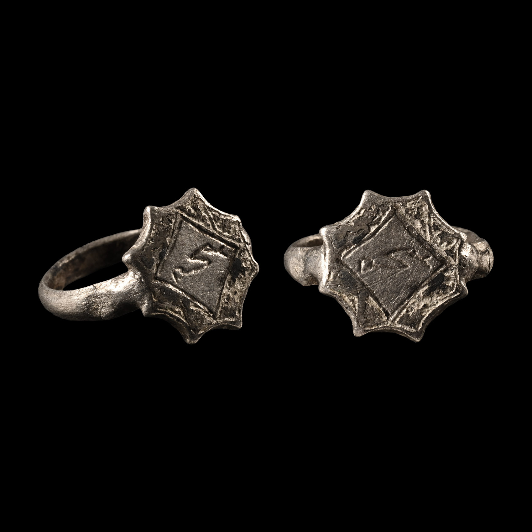 Medieval Silver Ring with Snake
