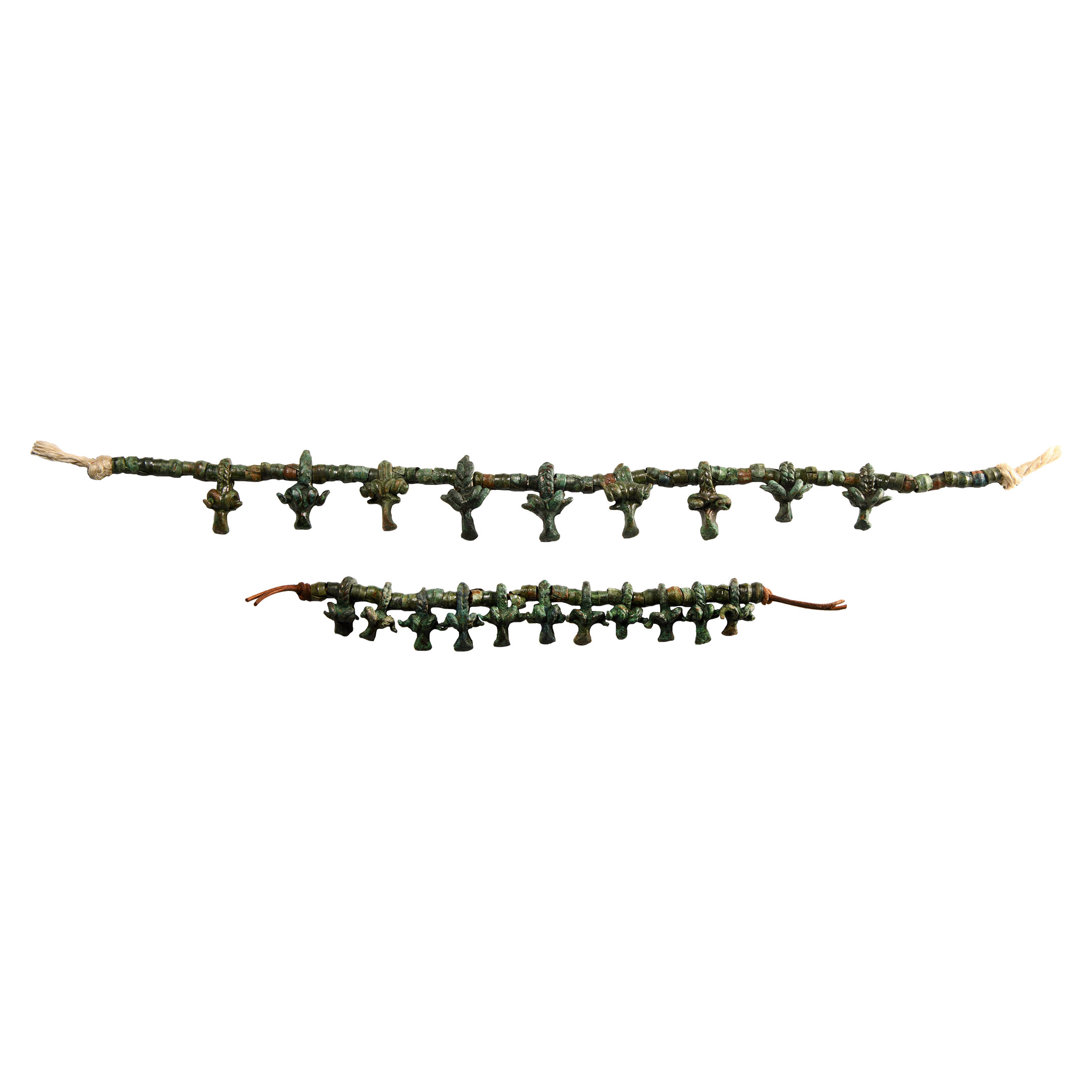 Bronze Age Sheep Bead Necklace and Bracelet Group
