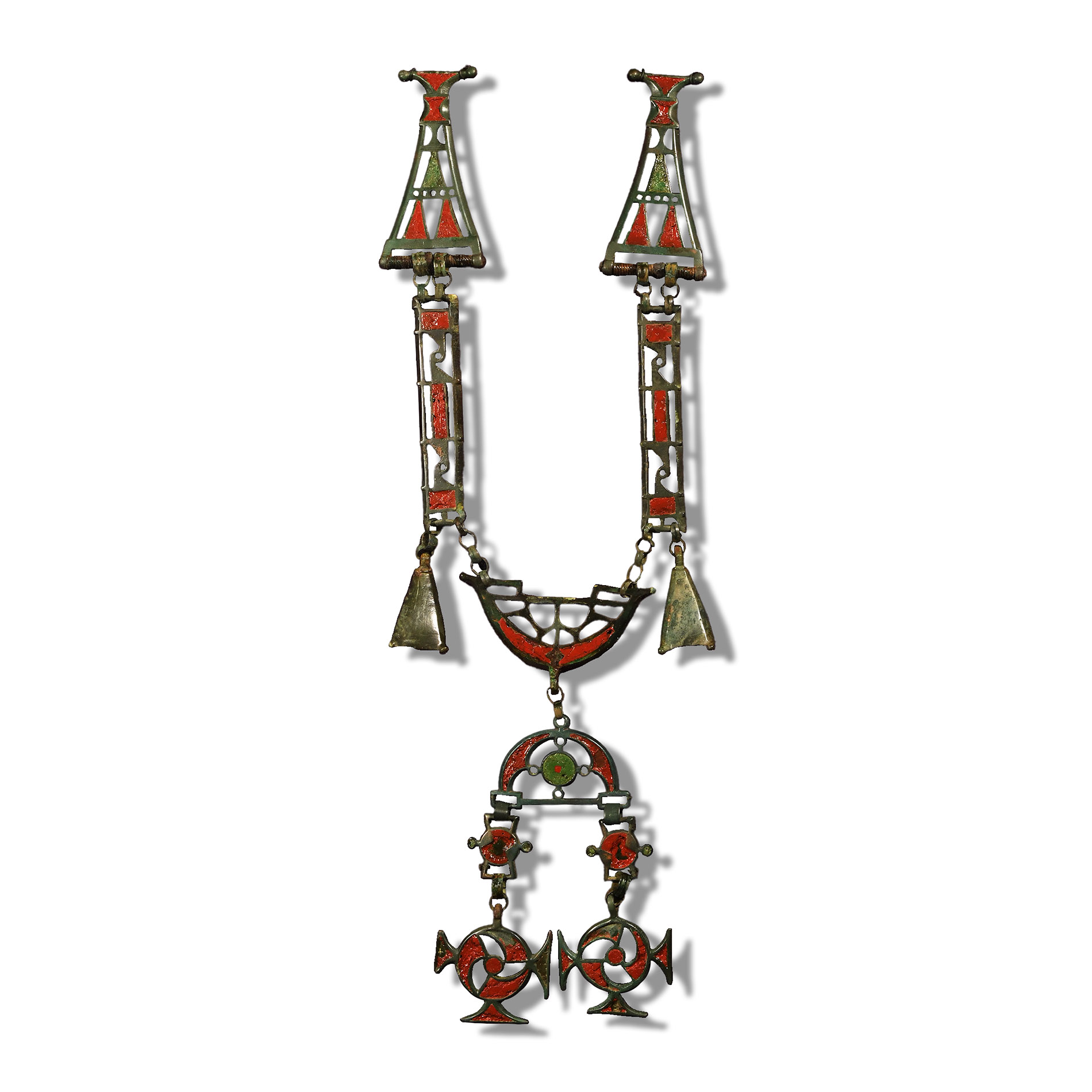 Late Iron Age Enamelled Bronze Brooch Set
