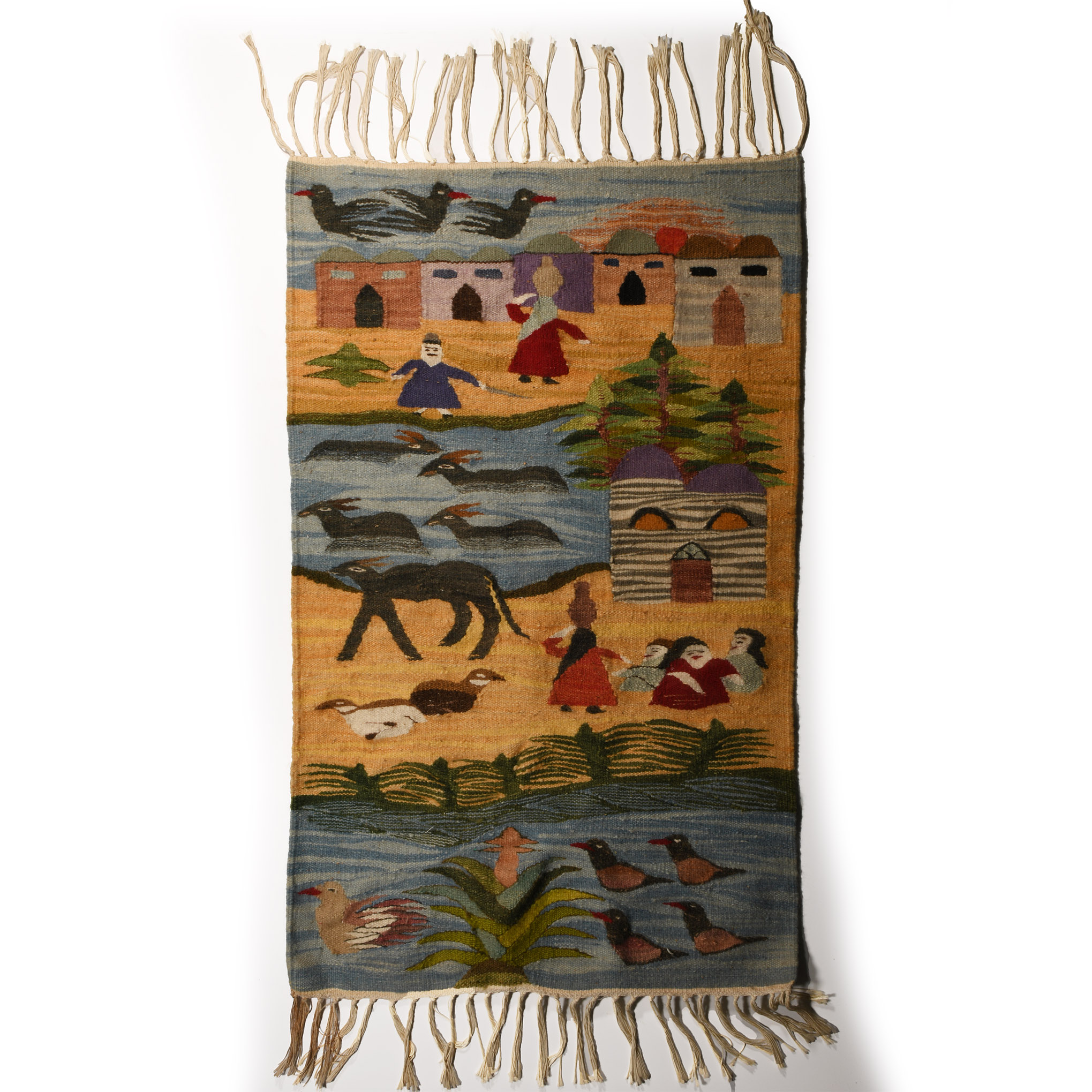 Vintage Tapestry in the style of the Ramses Wissa Wassef School