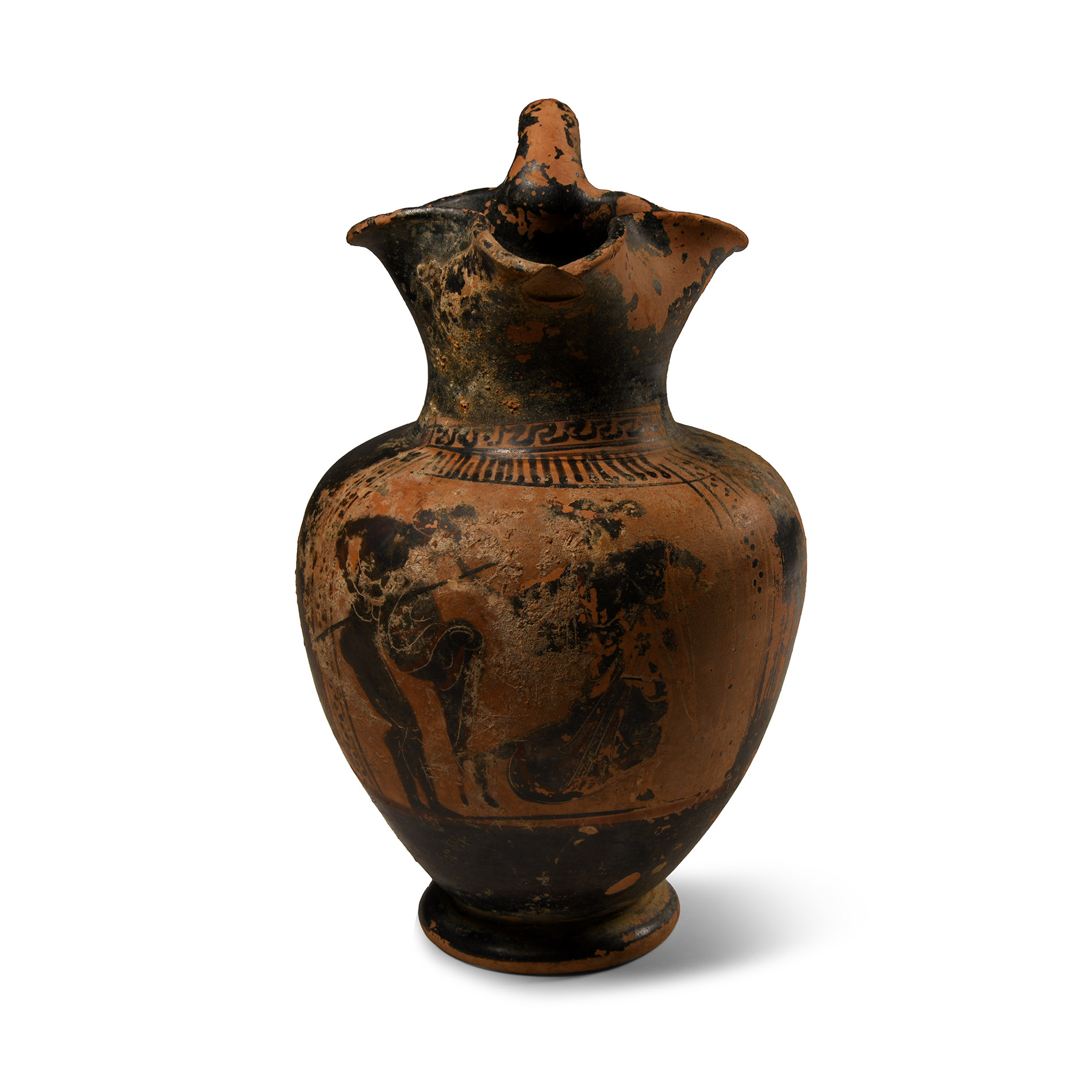 Greek Black-Figure Oinochoe