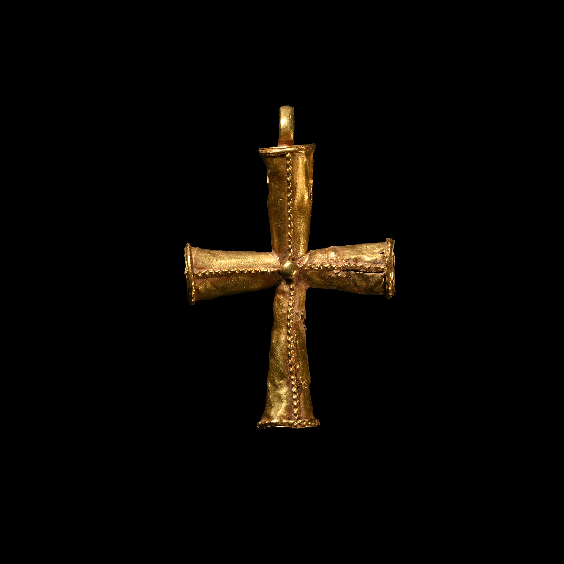Byzantine Gold Cross Pendant