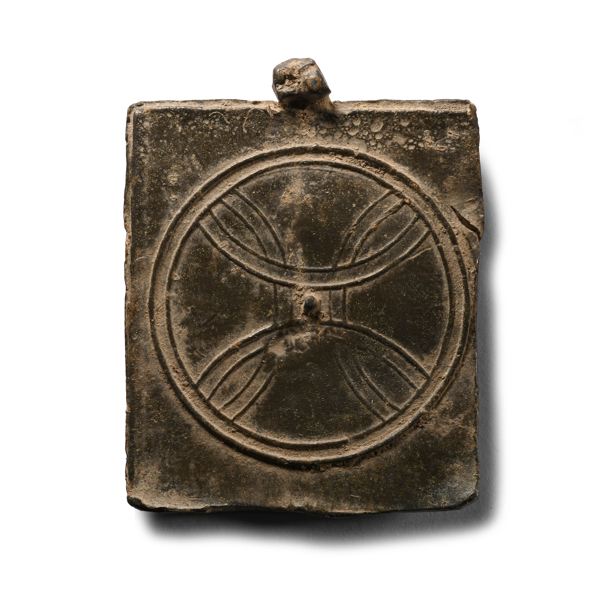 Byzantine Lead Icon with St George