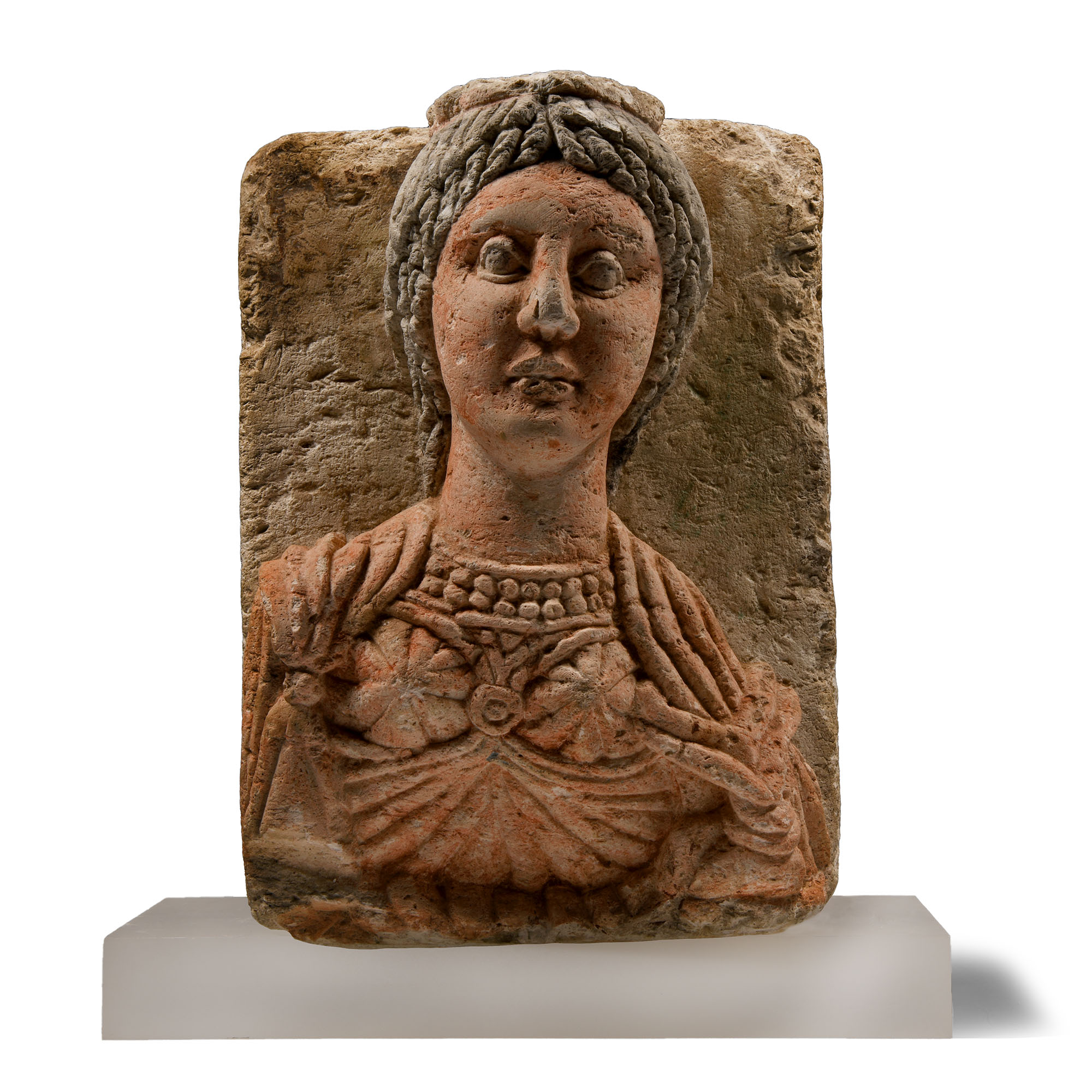 Egyptian Limestone Female Bust