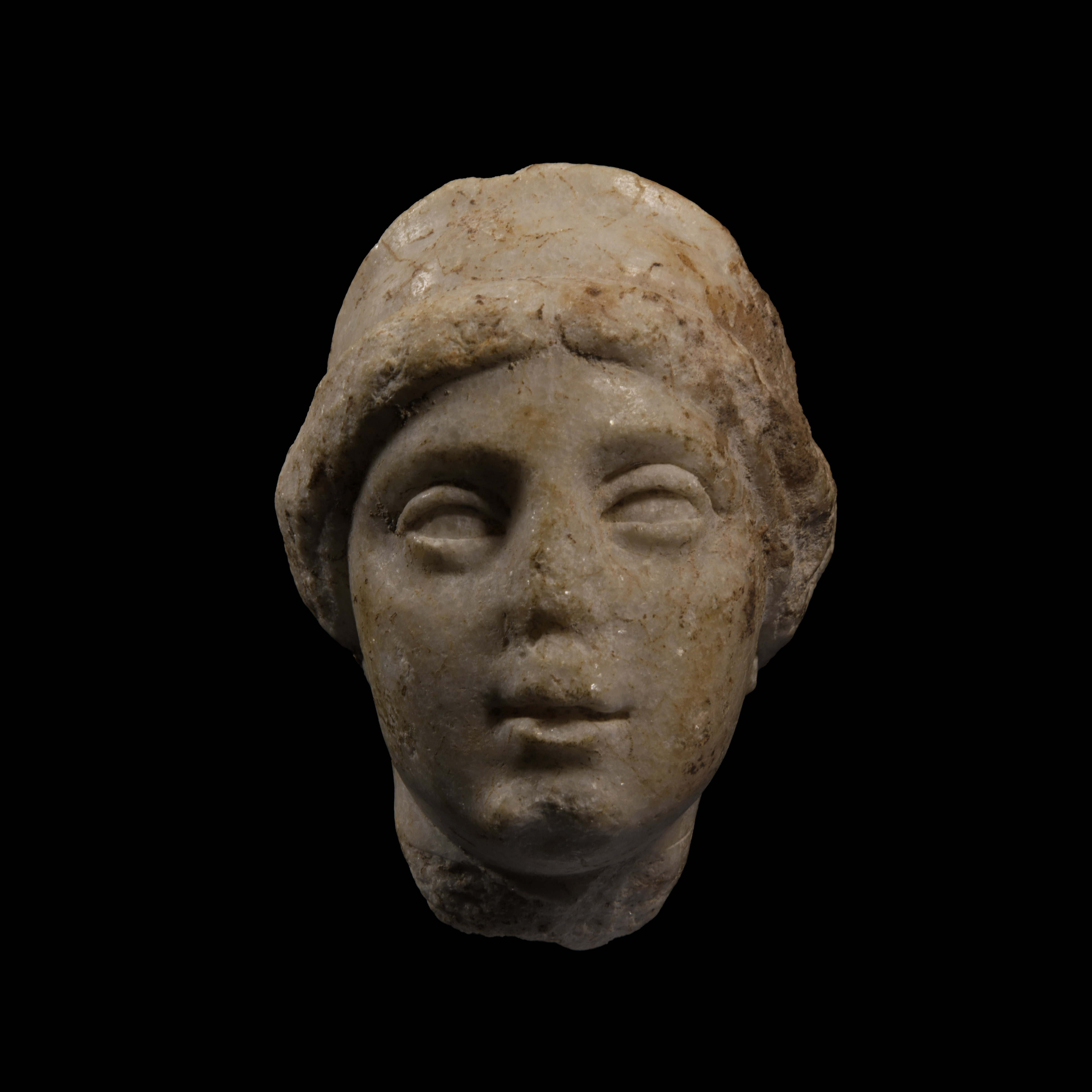 Hellenistic Marble Head of a Woman