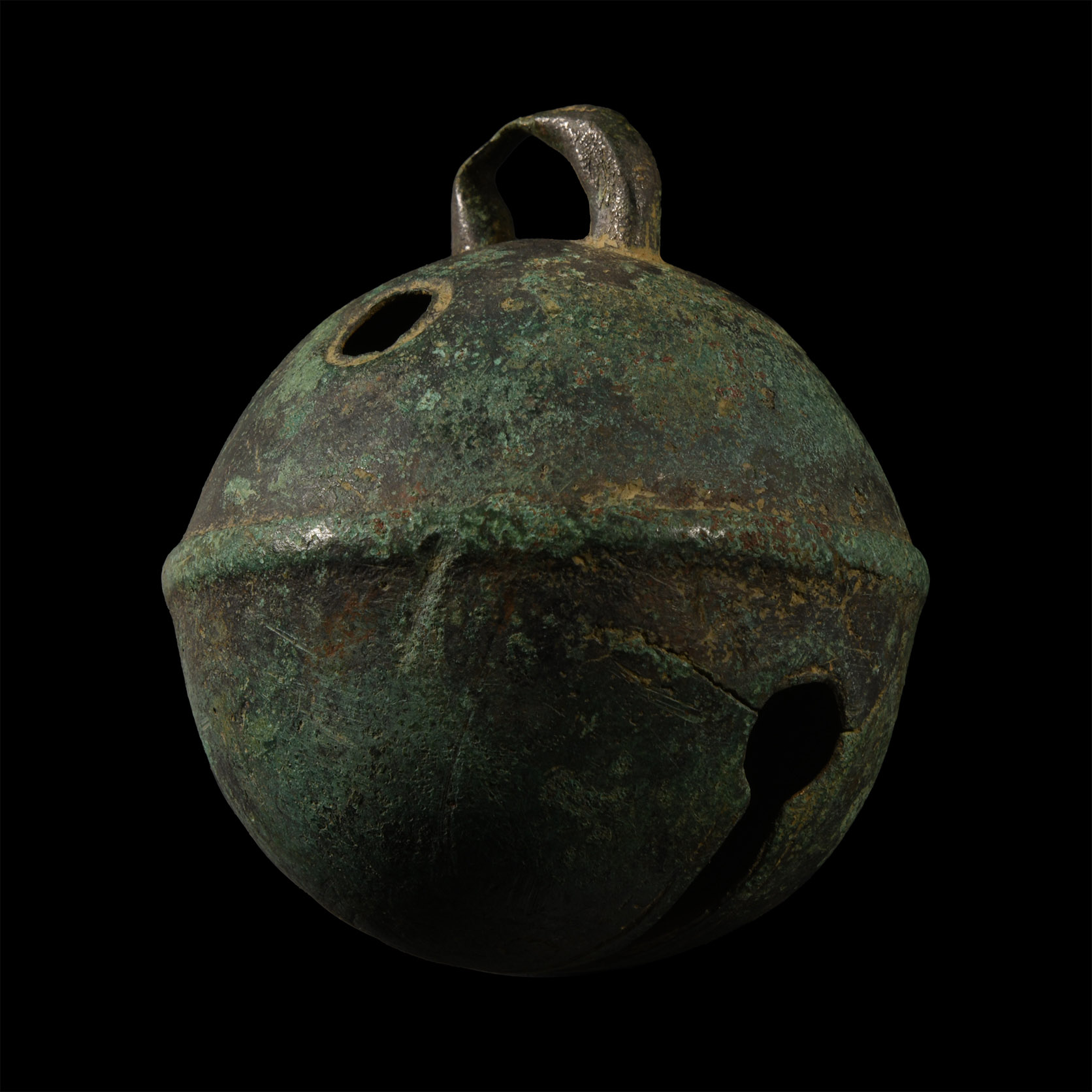 Large Post Medieval Bronze Crotal Bell