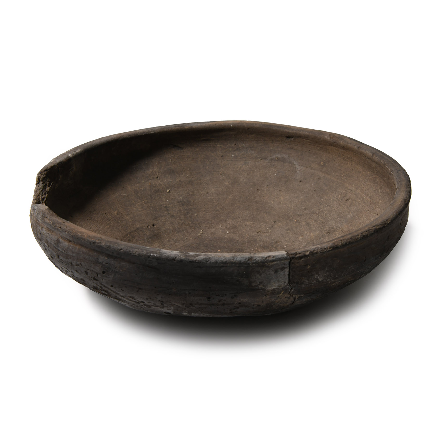 Large Bronze Age Decorated Grey Ware Bowl