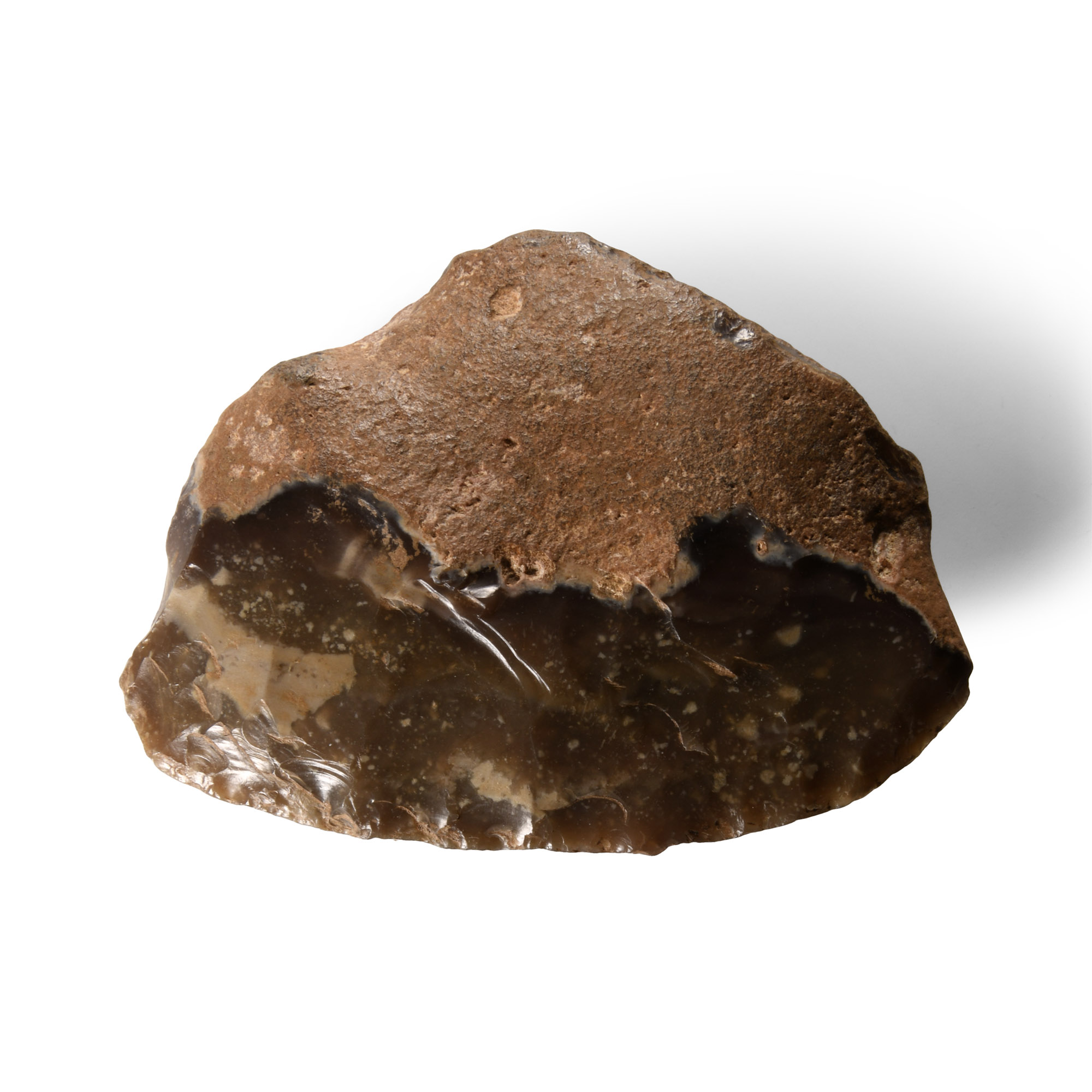 Stone Age Bifacially Knapped Flint Knife