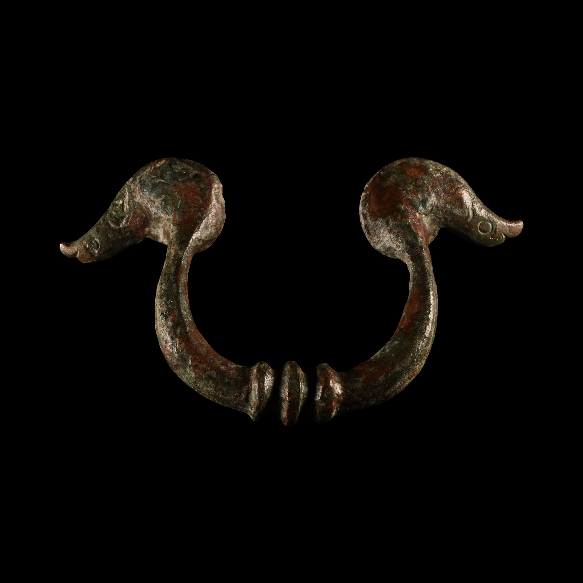 Roman Bronze Helmet Handle