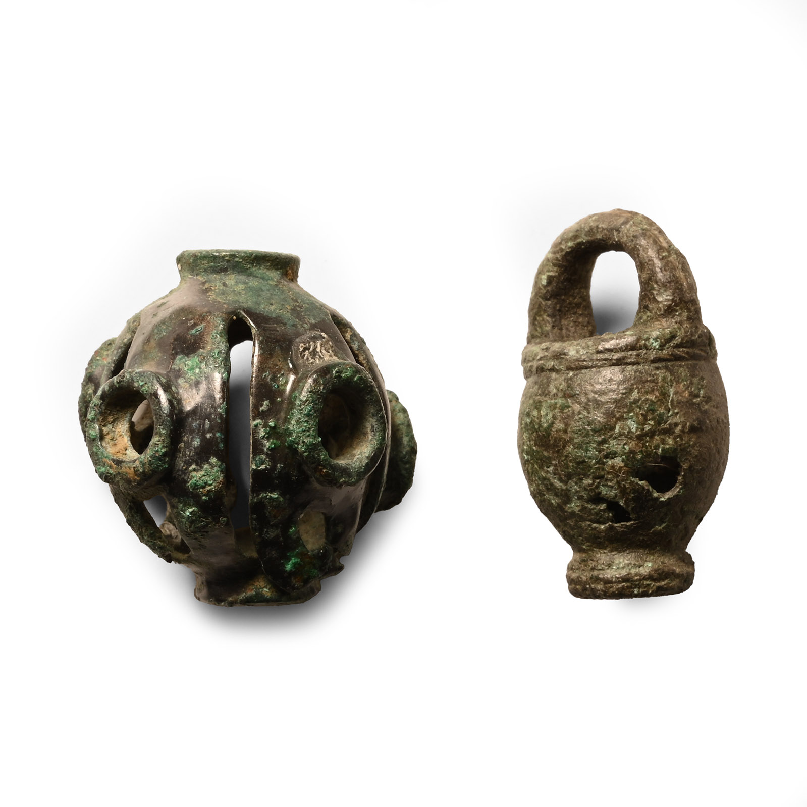 Western Asiatic Bronze Bead Pendant Group